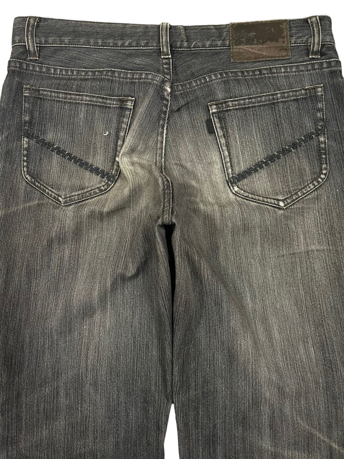 JNCO Vintage Japanese Brand Faded Wash Style Distressed Jeans Size US 33 - 4 Thumbnail