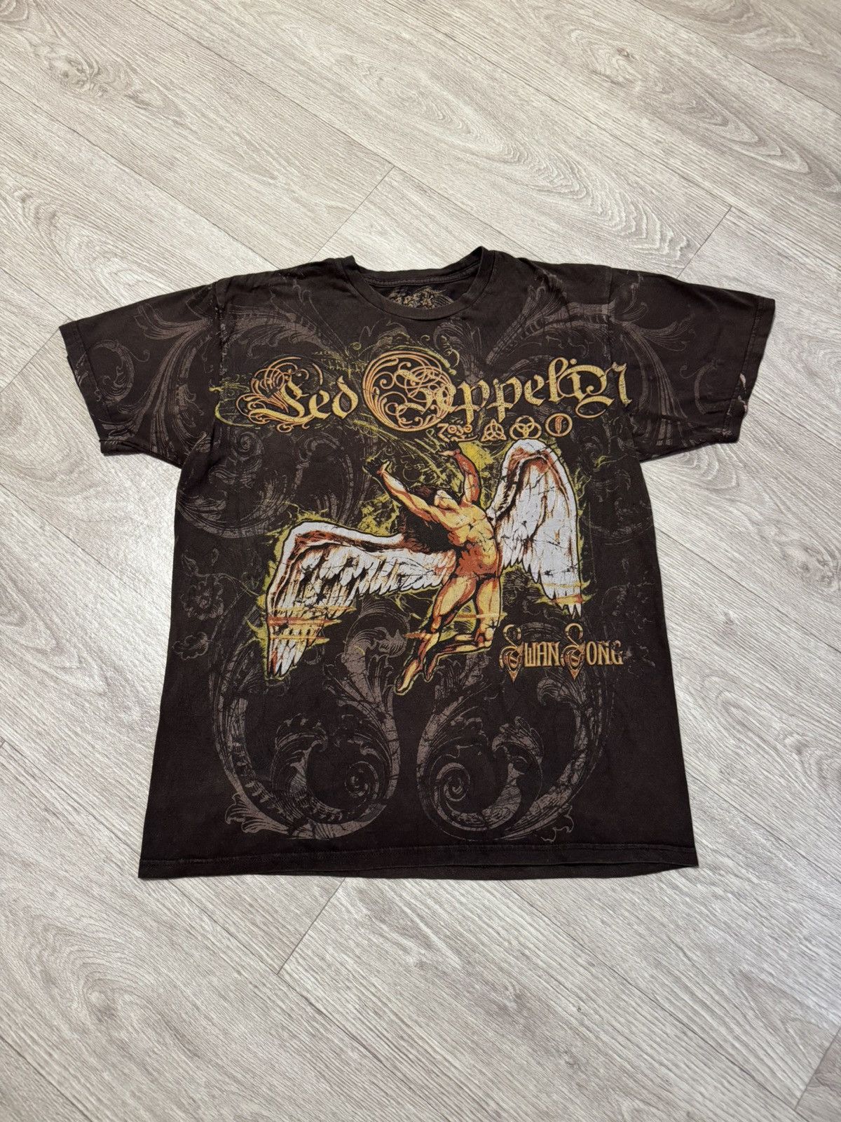 Band Tees 🔷Vintage Rock and Rebellion Led Zeppelin Gothic Rock T-shirt Size US M / EU 48-50 / 2 - 1 Thumbnail