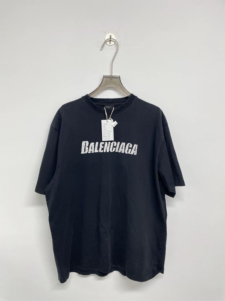 Balenciaga Balenciaga Burst logo short sleeve Size US S / EU 44-46 / 1 - 1 Thumbnail