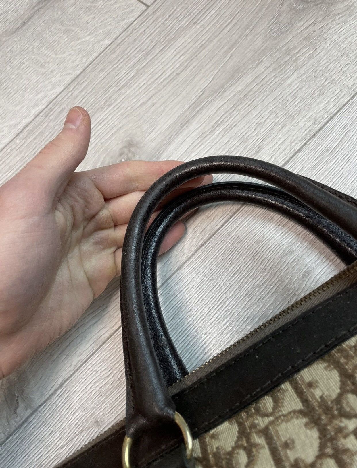 Dior × Vintage Christian Dior 90s vintage travel hand bag Oblique Monogram Size ONE SIZE - 10 Thumbnail