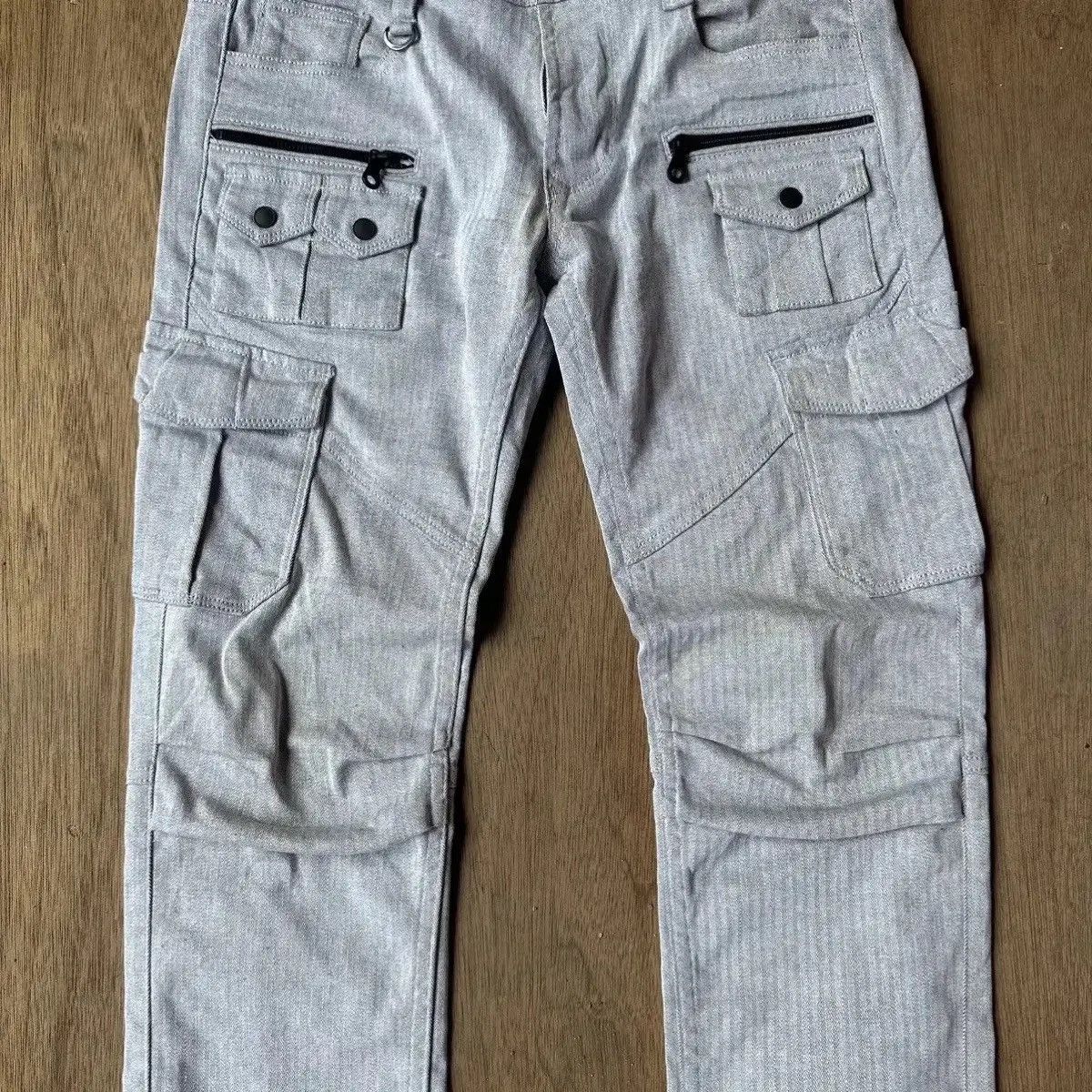 Japanese Brand W32 L31 VTG NICOLE HIDEWAYS JAPAN PUNK MULTIPOCKET HBT TWILL Size US 32 / EU 48 - 2 Thumbnail