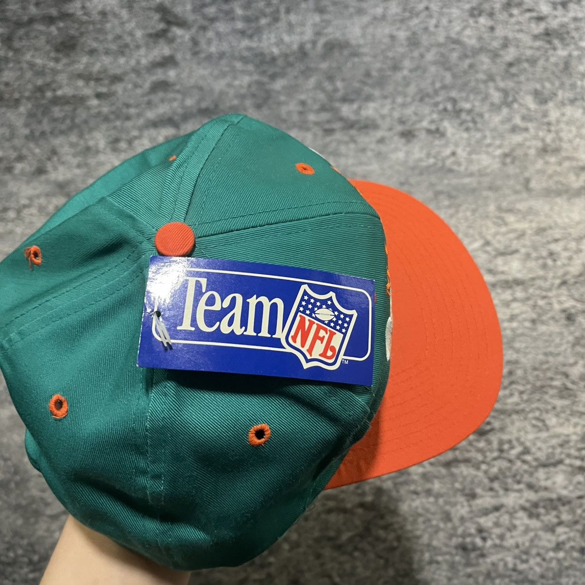 NFL Vintage 90s Miami Dolphins Embroidered NFL Snapback Hat Size ONE SIZE - 3 Thumbnail