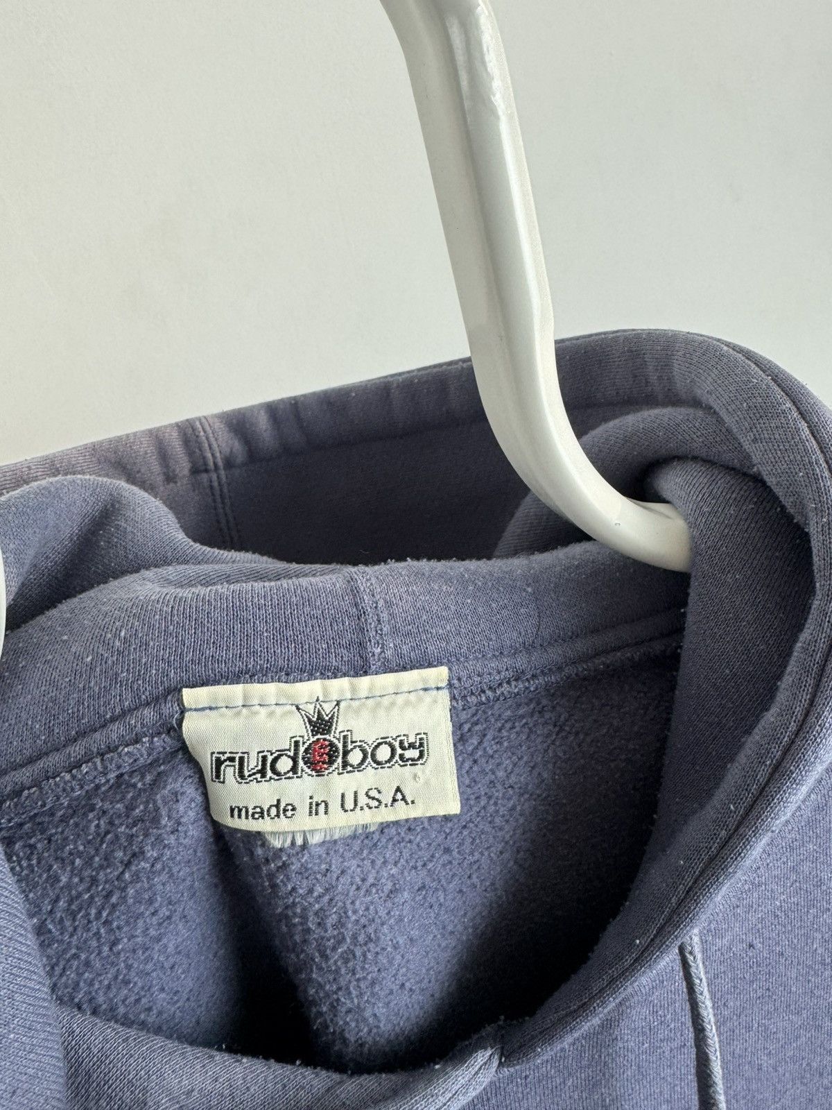 Vintage Vintage 90’s Rude Boy Made in USA Hip Hop Style Hoodie Size US XL / EU 56 / 4 - 5 Thumbnail