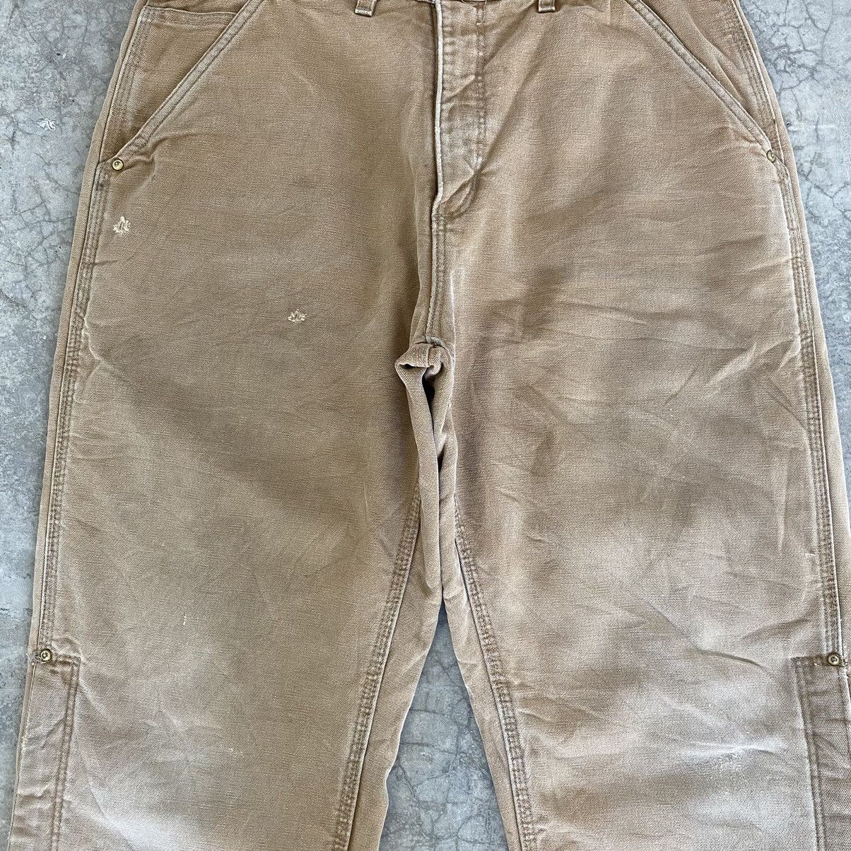 Carhartt VTG Carhartt Insolation Lined Faded Tan Workwear Pants Size US 33 - 12 Thumbnail