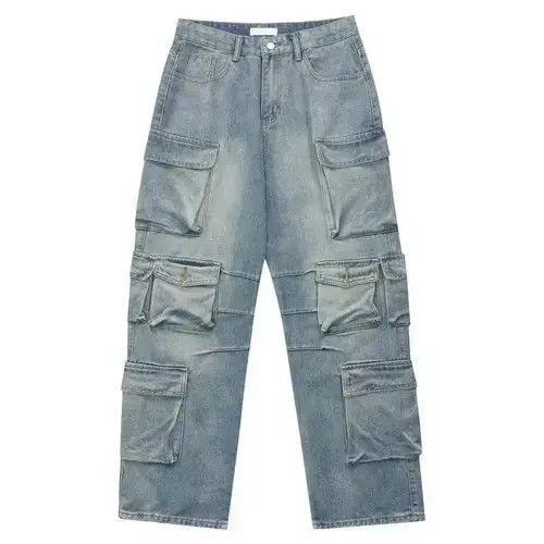 Designer × Japanese Brand × Vintage faded utility hiphop baggy cargo pants Size US 32 / EU 48 - 2 Thumbnail