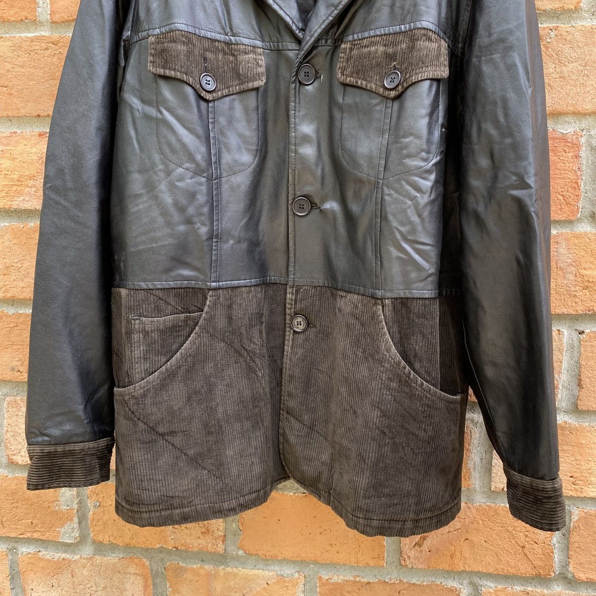 Moschino Moschino Brown Fux Leather & Corduroy Panel Jacket Size US M / EU 48-50 / 2 - 5 Thumbnail