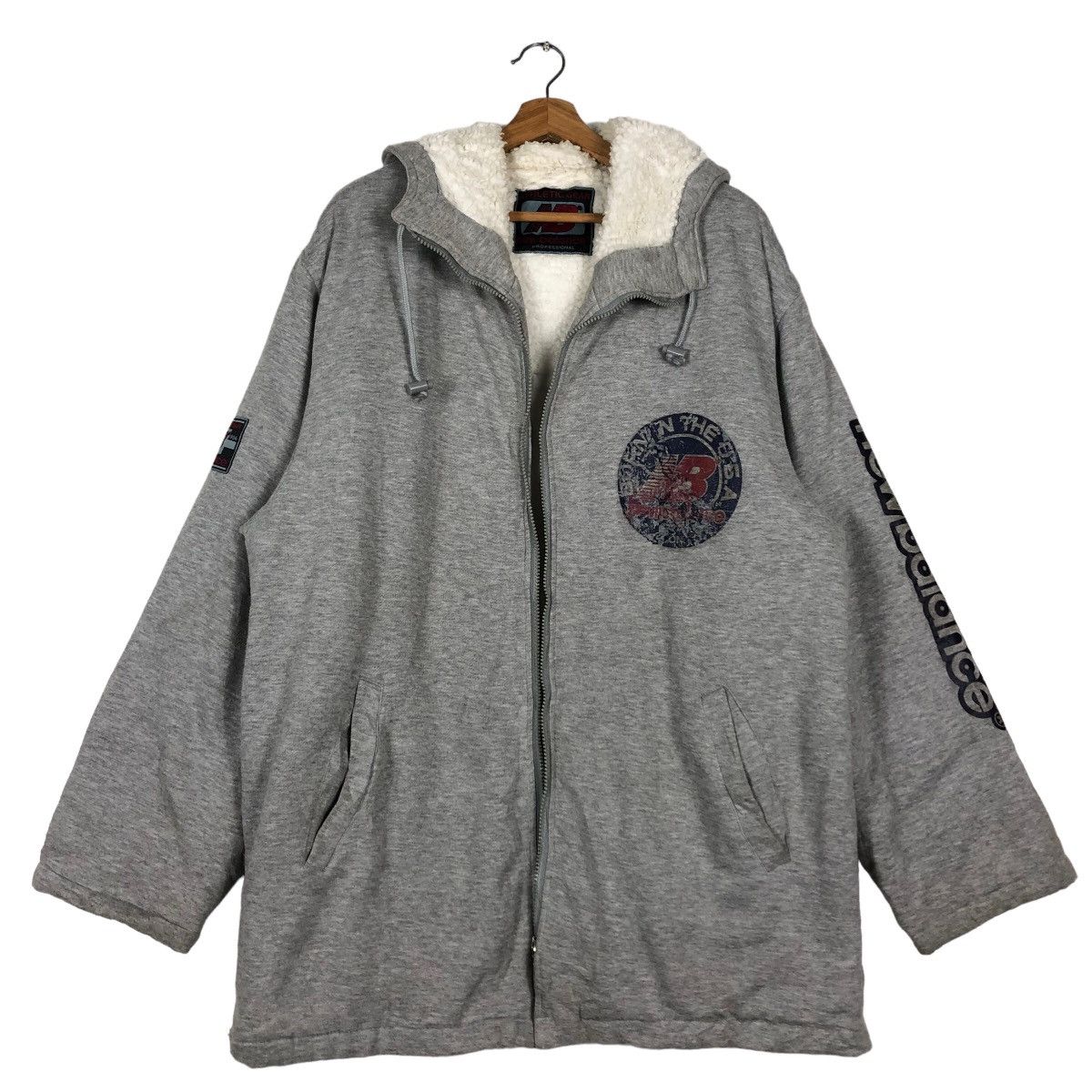 Japanese Brand 🔥90’s Vintage Long Jacket New Balance Big Logo Spell Out Size US L / EU 52-54 / 3 - 1 Thumbnail