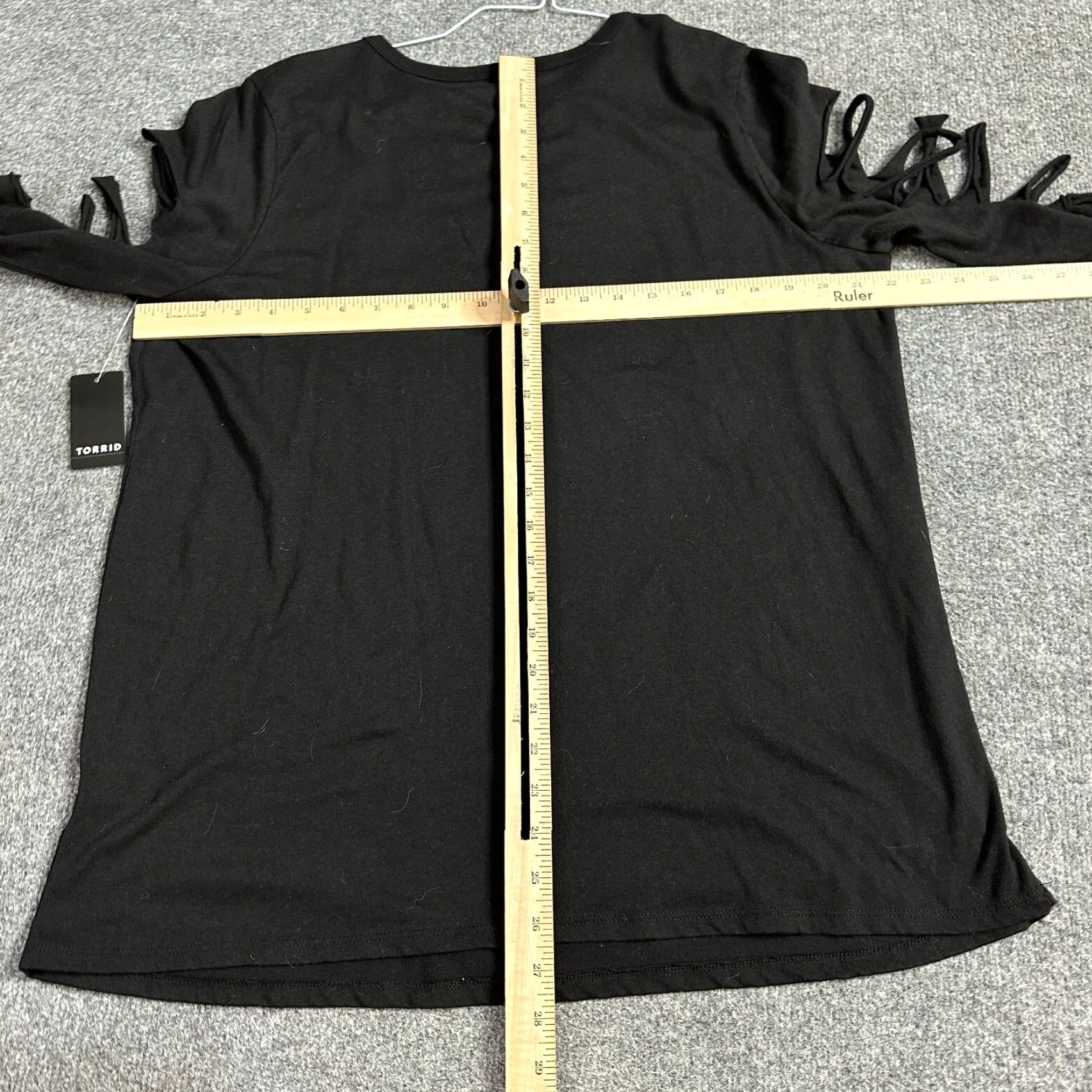 Torrid Torrid T-Shirt 1X Black Love Skull Tee WOMEN Plus Size Crew Neck Long Sleeve Cotton Blend Knit Basic Skull Size XL / US 12-14 / IT 48-50 - 4 Thumbnail
