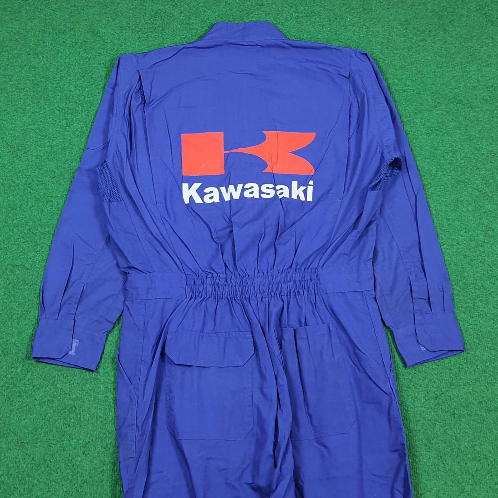 Japanese Brand Vintage Kawasaki Japan Motors Workwear Coverall C308N23 Size US M / EU 48-50 / 2 - 1 Thumbnail