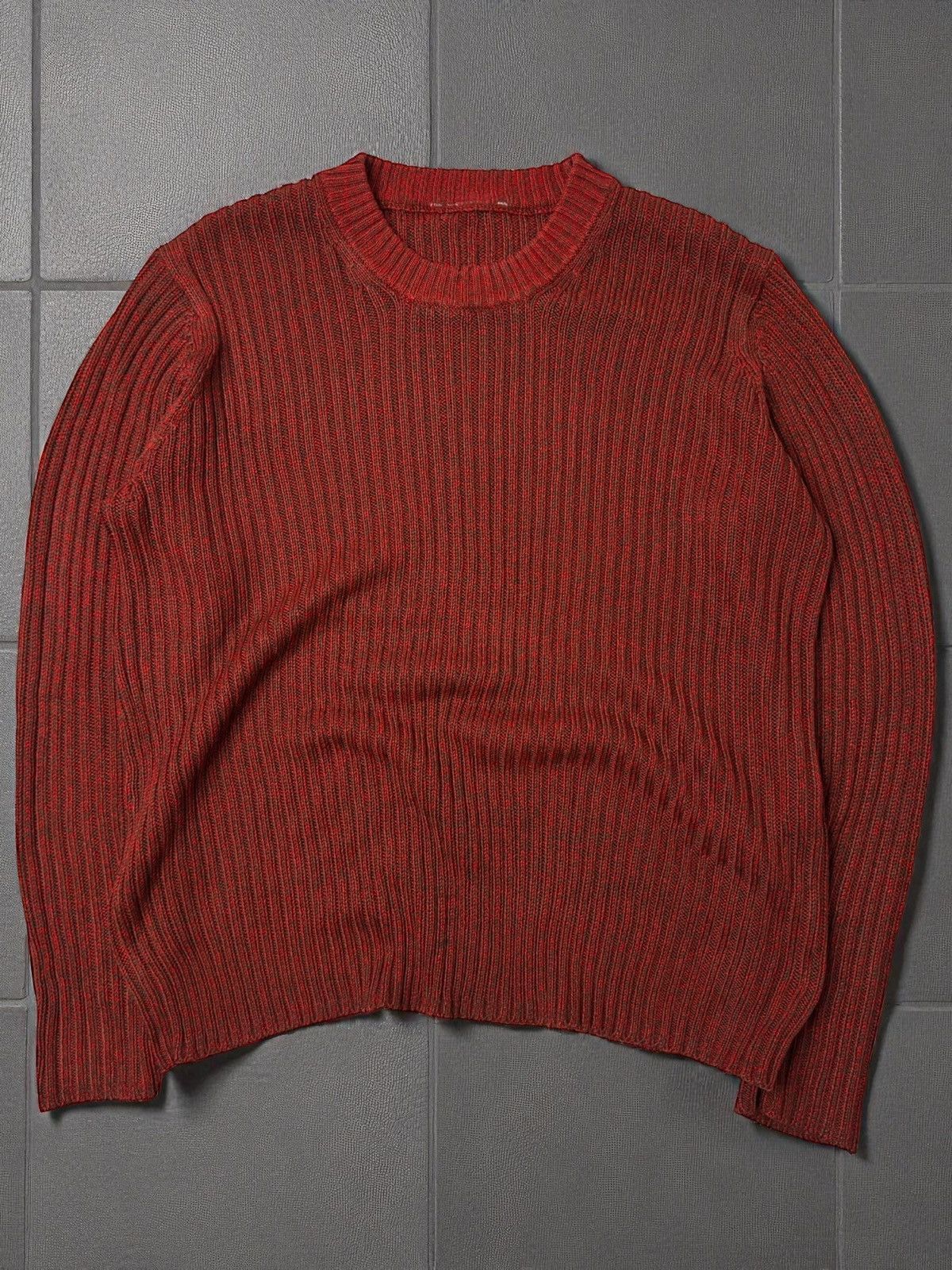 Vintage Vintage red ribbed knit sweater swag if6was9 hysteric skater Size US M / EU 48-50 / 2 - 1 Thumbnail