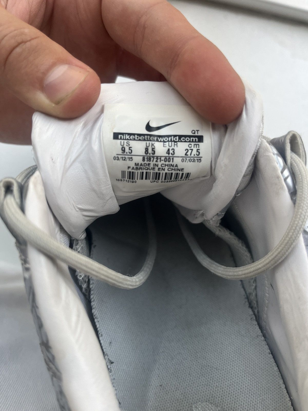Nike Nike Air Max 95 – 20th Anniversary "Pure Platinum" Size US 9.5 / EU 42-43 - 6 Thumbnail