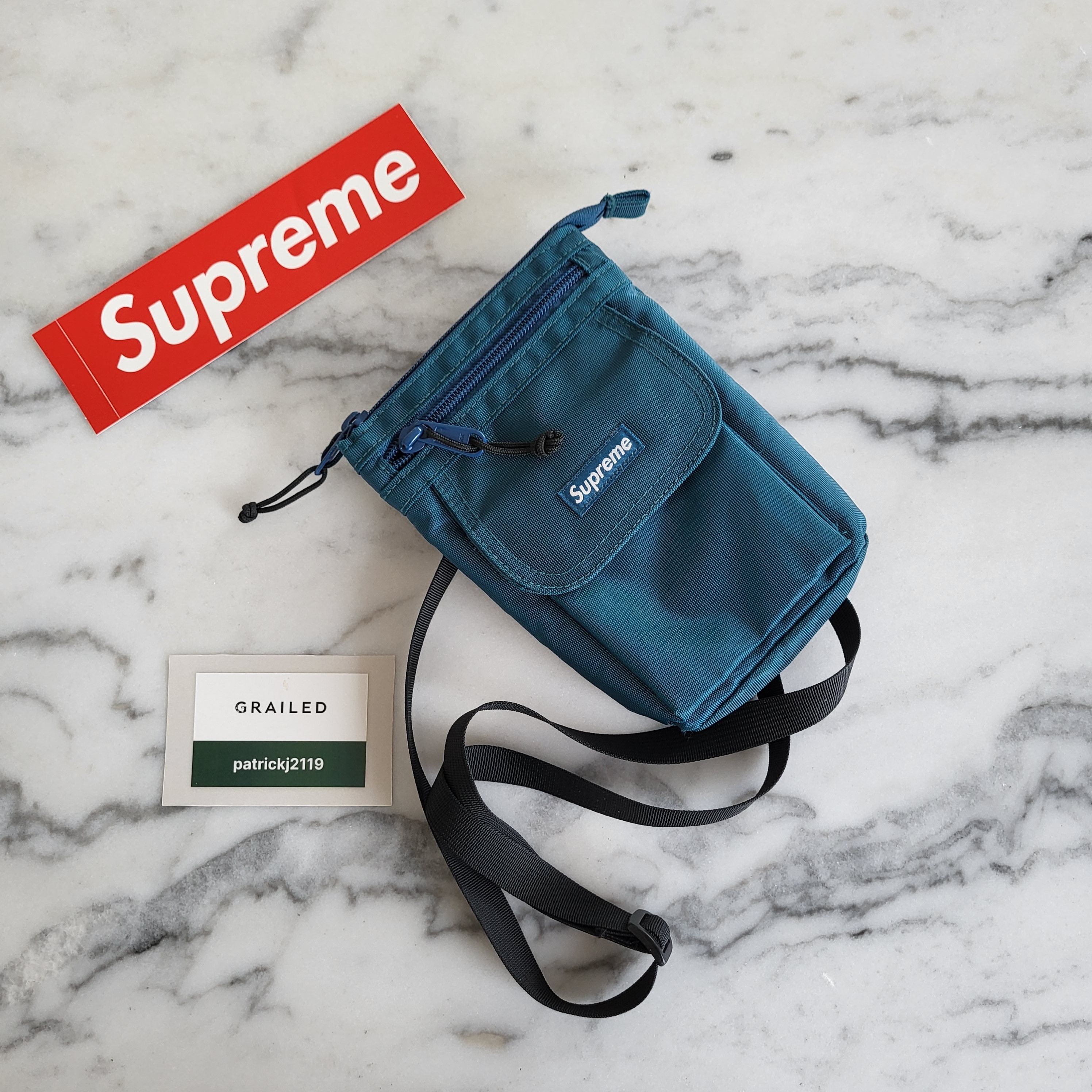 Blue Supreme Shoulder Bag | Grailed