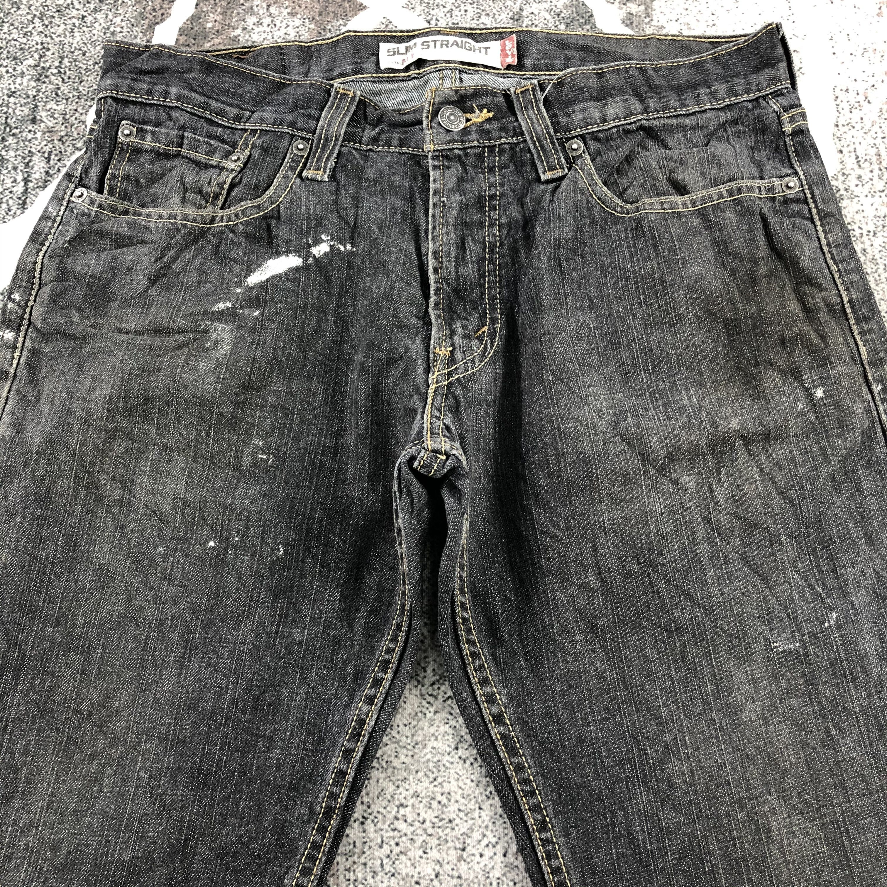 Levi's Vintage Levis 514 Jeans Faded Black Denim KJ1114 Size US 32 / EU 48 - 3 Thumbnail