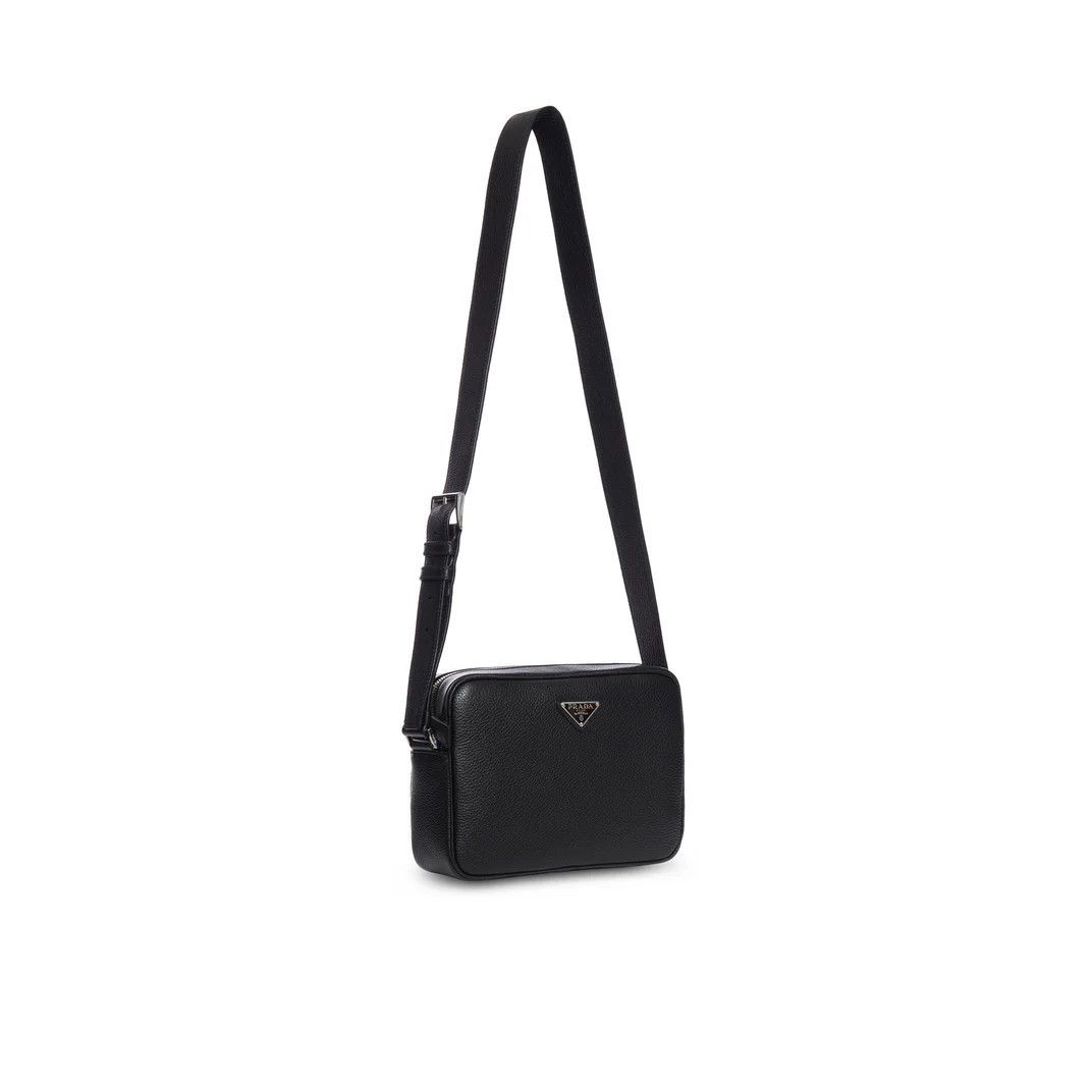 Prada PRADA $2850 Black Leather Shoulder Bag New & Authentic Size ONE SIZE - 2 Thumbnail