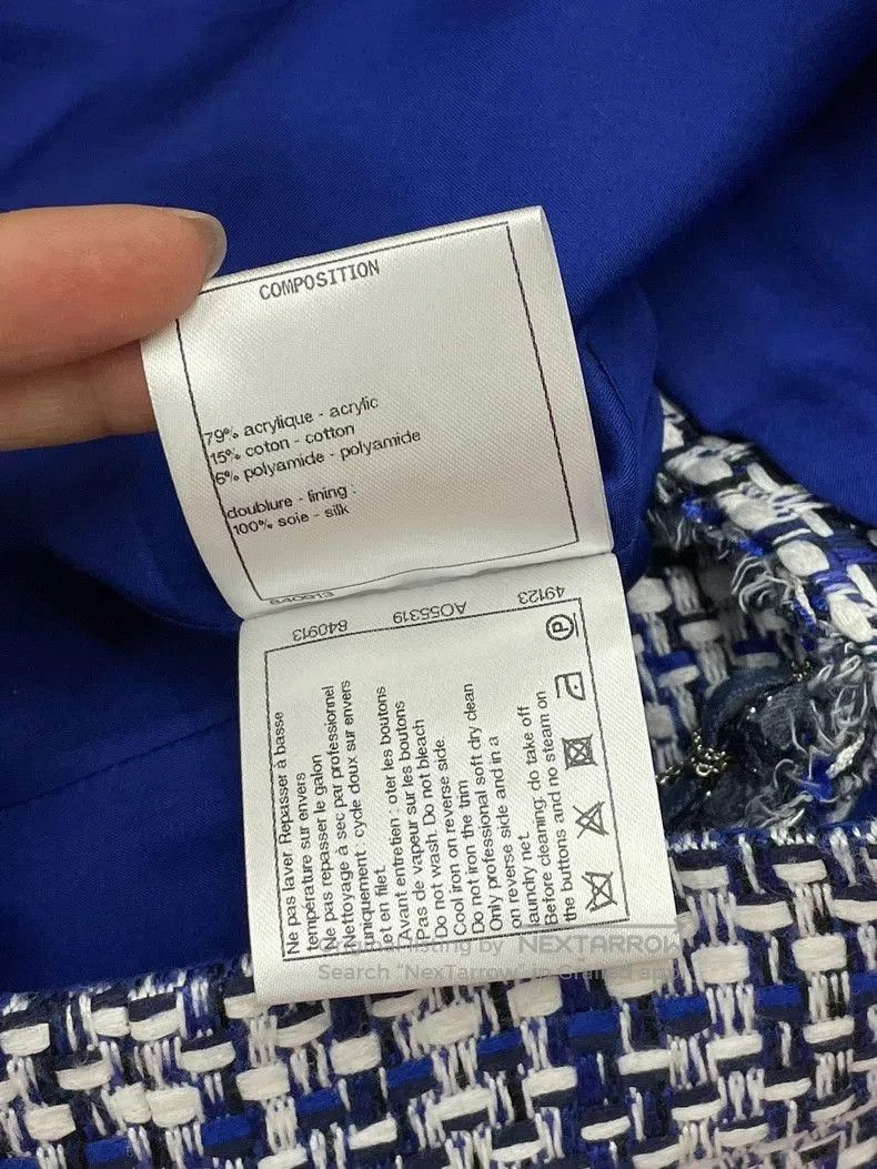 Chanel Chanel Blue White Tweed Plaid Shorts. Size US 36 / EU 52 - 7 Thumbnail