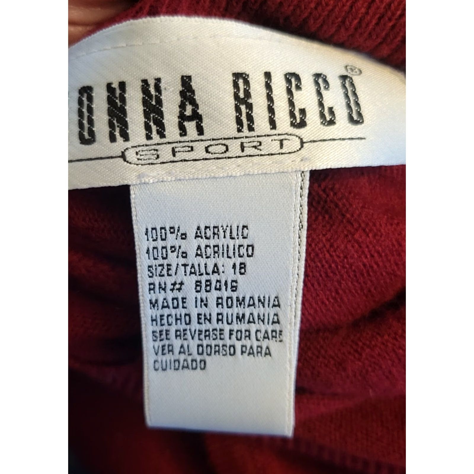 Vintage VINTAGE Donna Ricco Brick Red Fringe Trim Sweater Dress Vest Boho 18 Plus Size XXL / US 16-18 / IT 52-54 - 6 Thumbnail