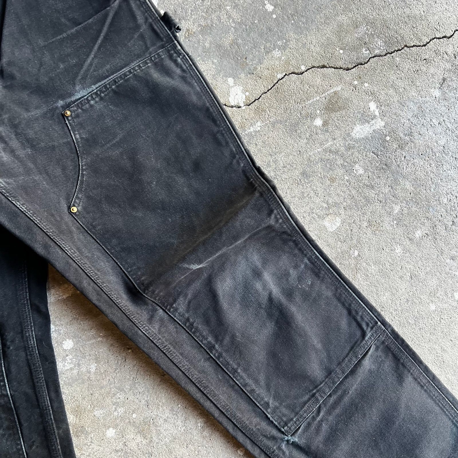 Carhartt × Vintage Carhartt black double knee work wear carpenter pants Size US 35 - 8 Thumbnail
