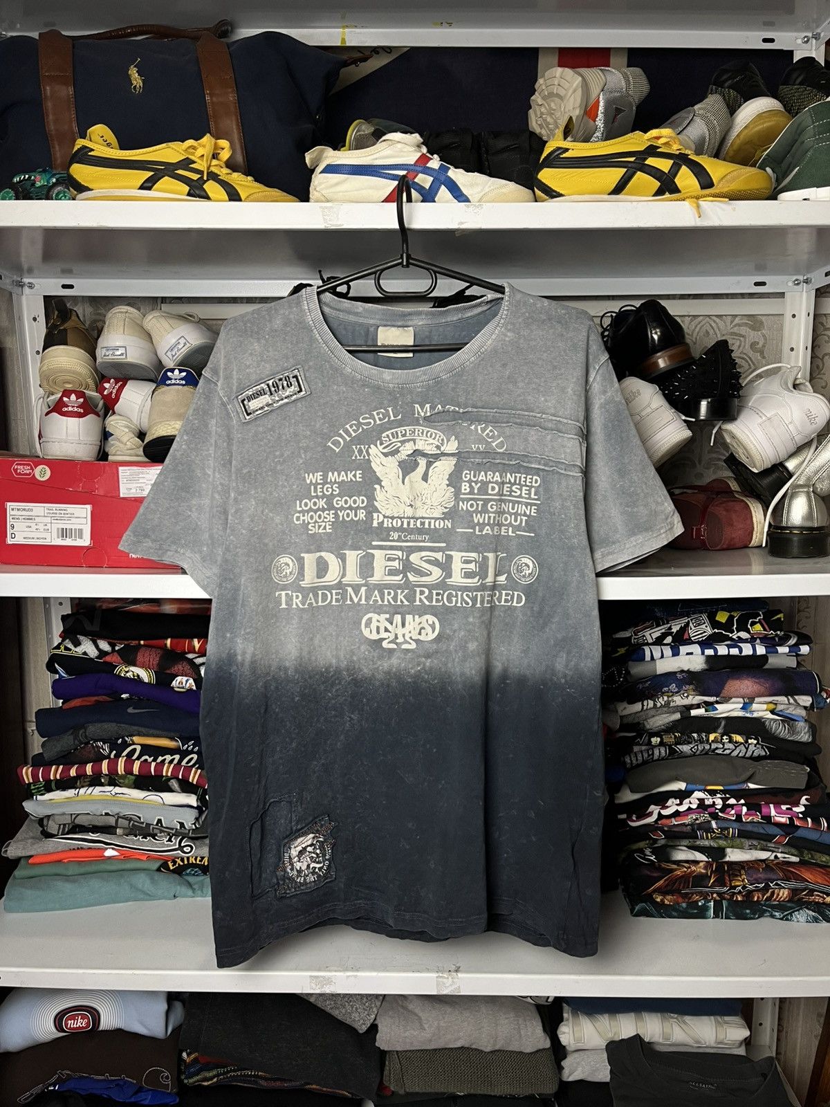 Diesel Vintage Diesel T-Shirt Big Logo 2000s Hype Y2K XL size Size US XL / EU 56 / 4 - 1 Thumbnail