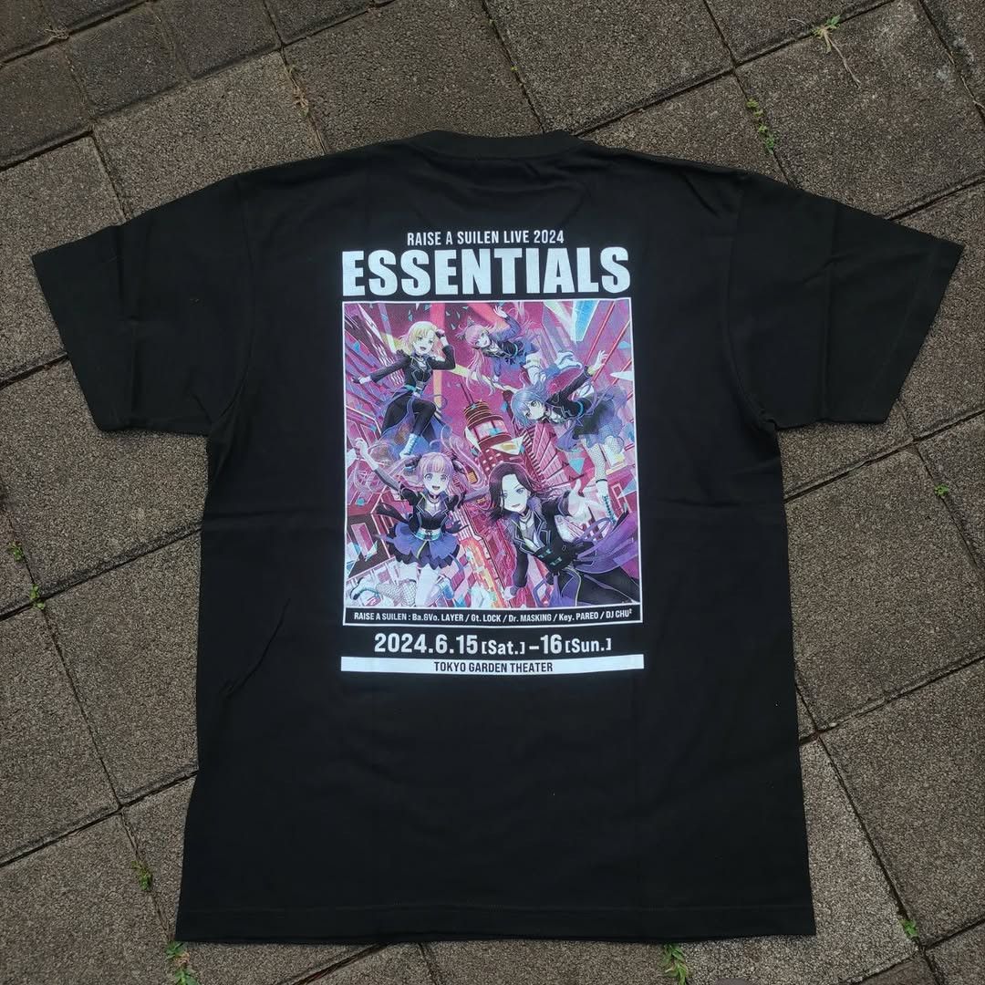 Anime Bang Dream Raise A Suilen Live 2024 Tee Size US L / EU 52-54 / 3 - 2 Thumbnail
