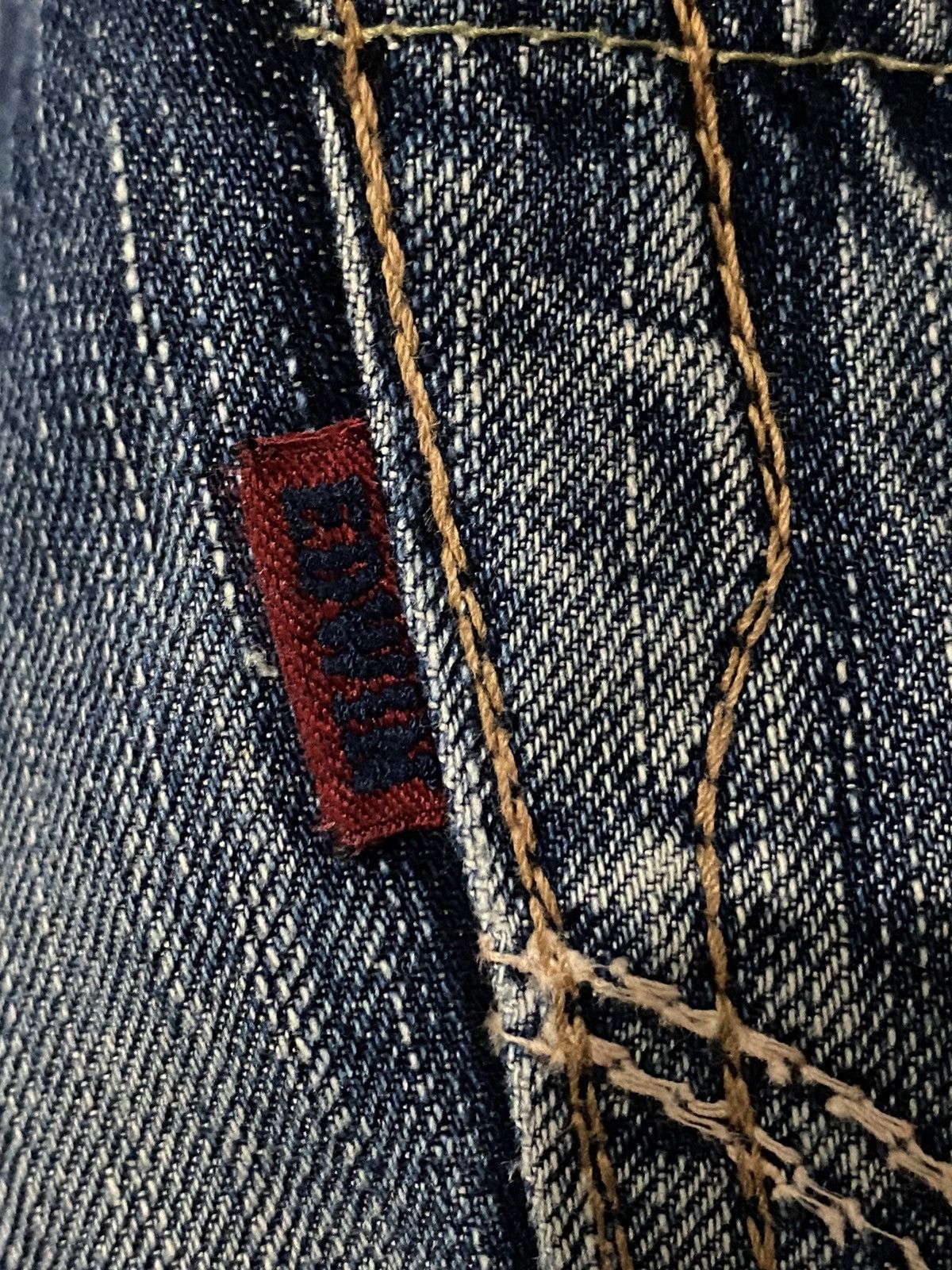 Le Grande Bleu (L.G.B.) Vintage Edwin Japan 503 Blue Trip Slim Whisker Washed Size US 32 / EU 48 - 20 Thumbnail