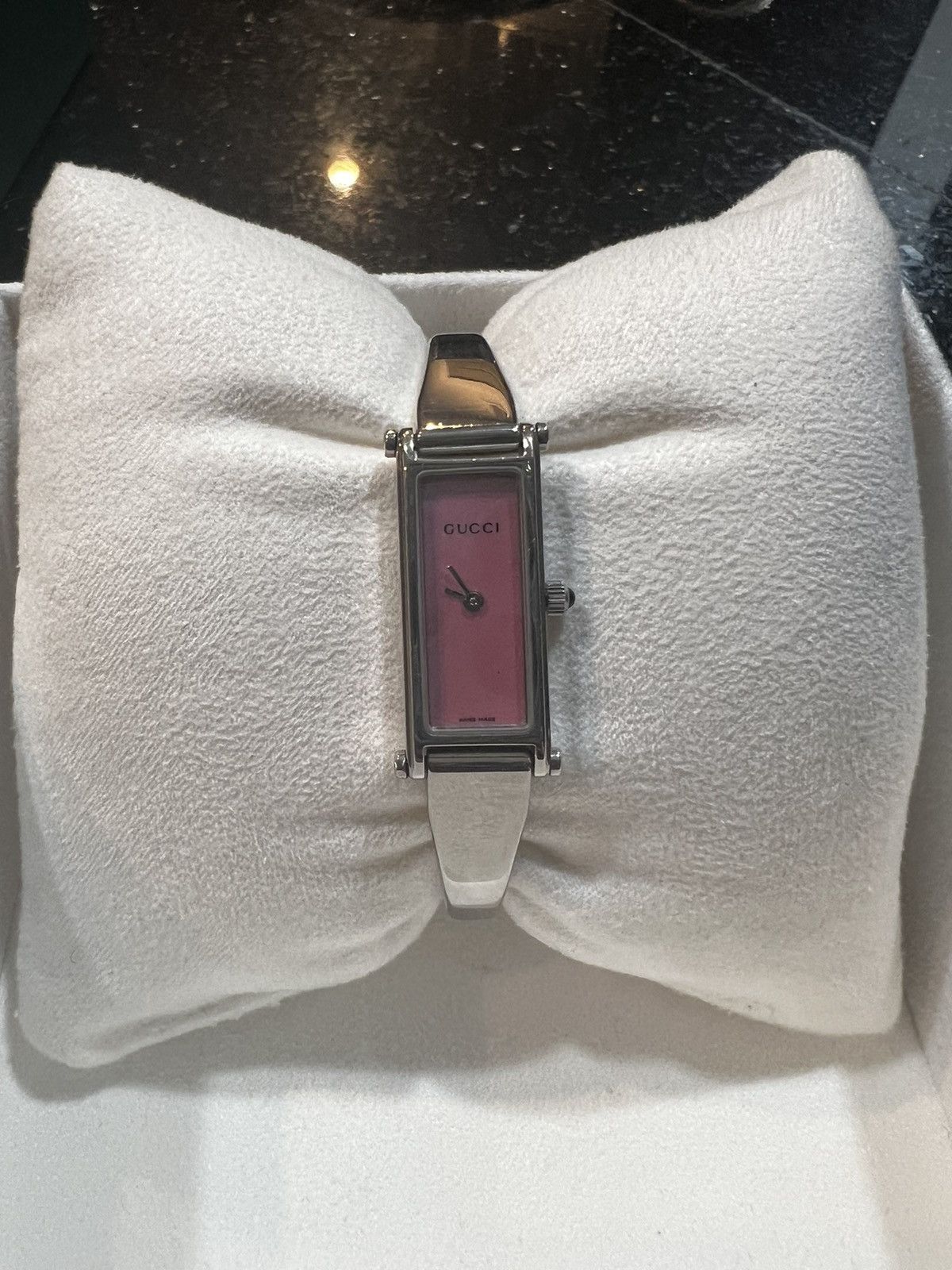 image of Vintage Gucci Watch in Silver, Women's