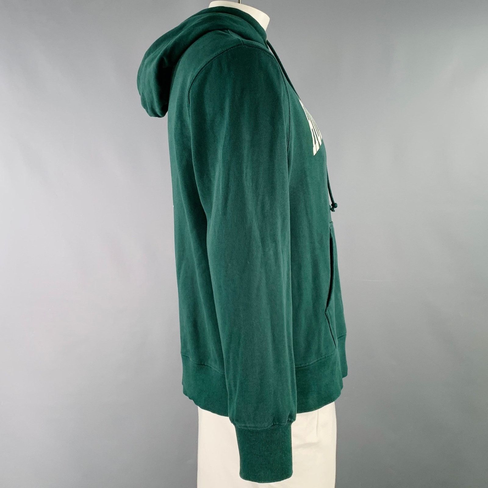 Rowing Blazers ROWING BLAZERS L Green White Logo Cotton Hoodie Sweatshirt Size US L / EU 52-54 / 3 - 2 Thumbnail