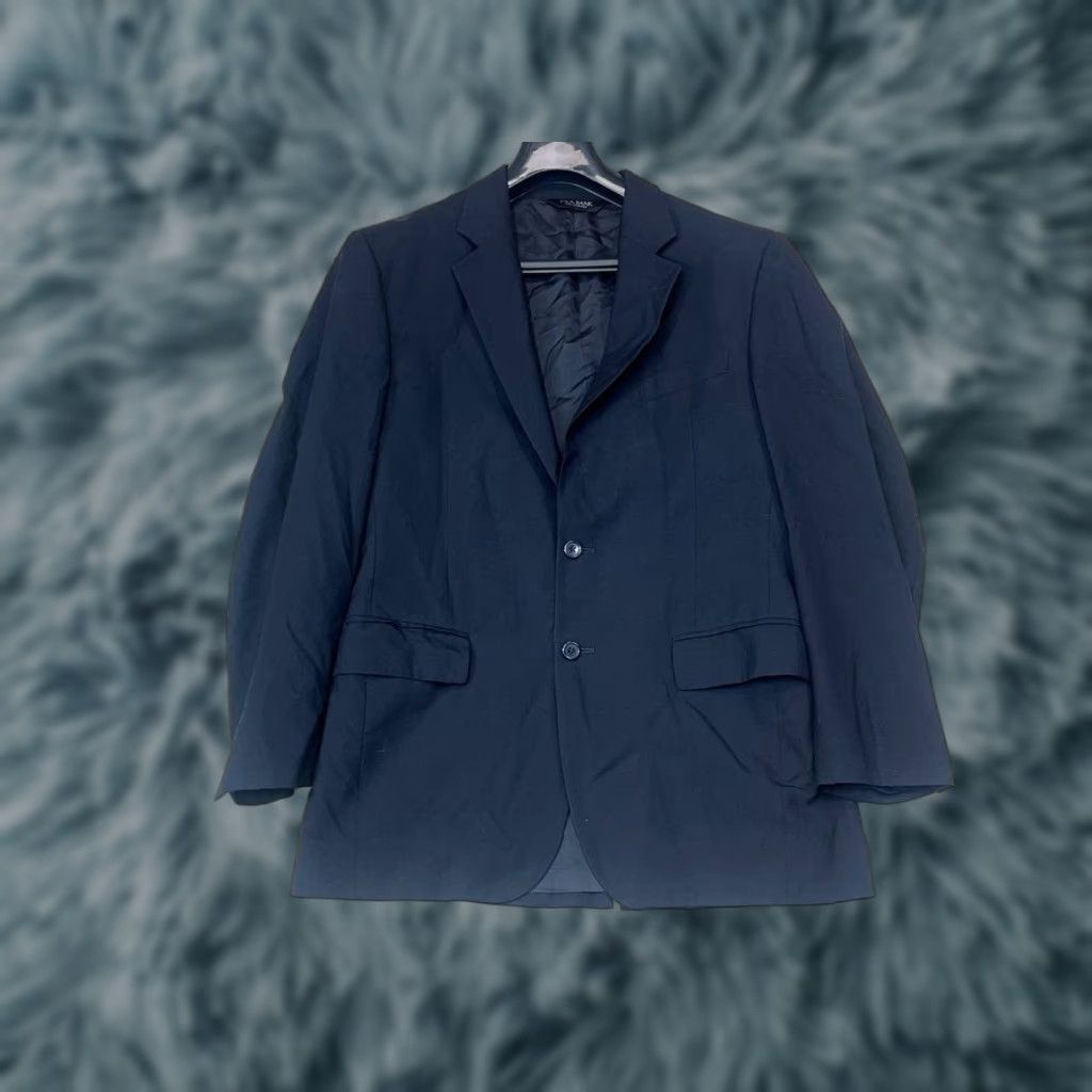 Jos. A. Bank VINTAGE Jos. A. Bank Blazer Solid Black Two Button Single Breasted 100% Wool Men 38R Size 38R - 1 Thumbnail