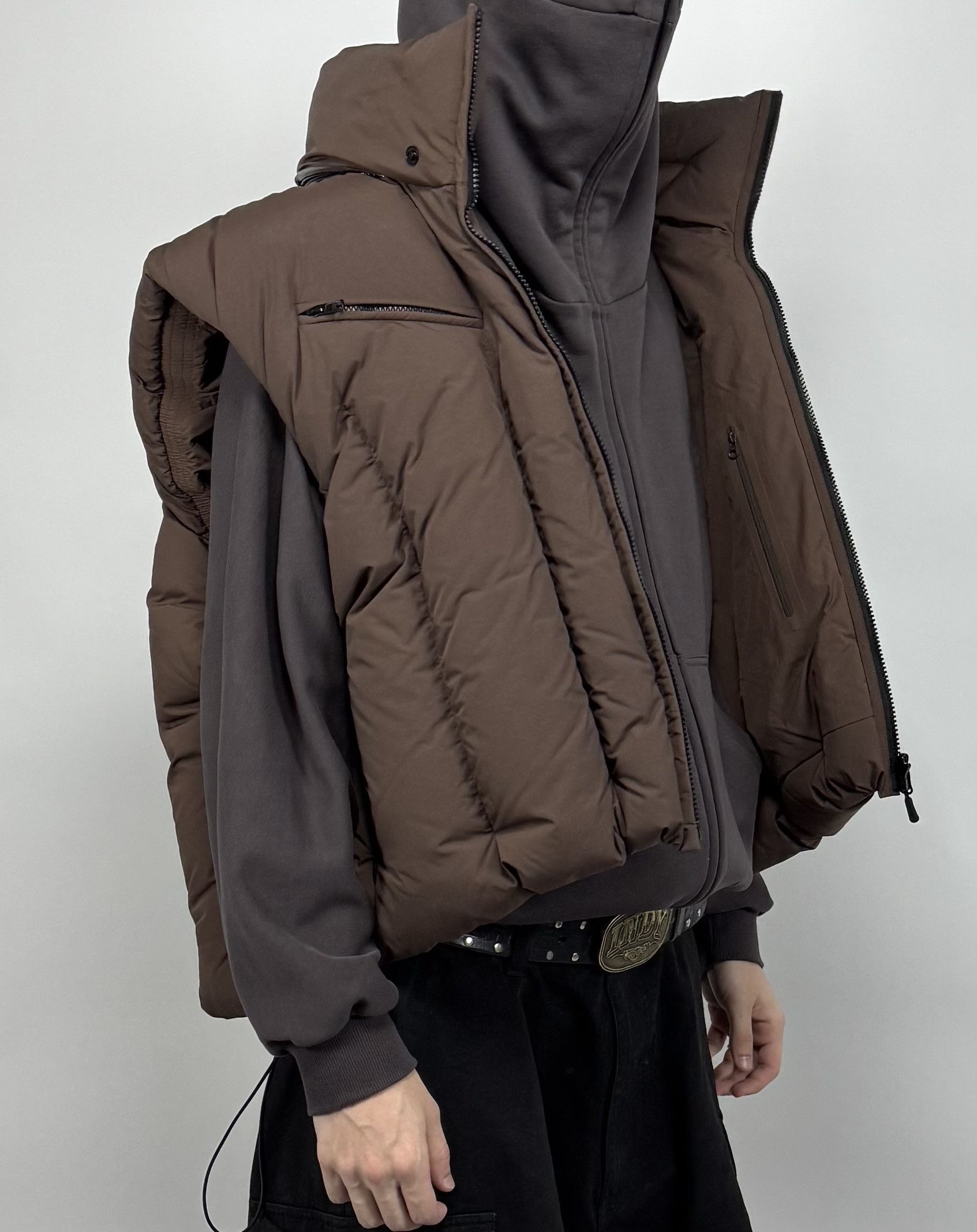 Dingyun Zhang Dingyun Zhang Swole Reversible Down Vest Size US L / EU 52-54 / 3 - 3 Thumbnail