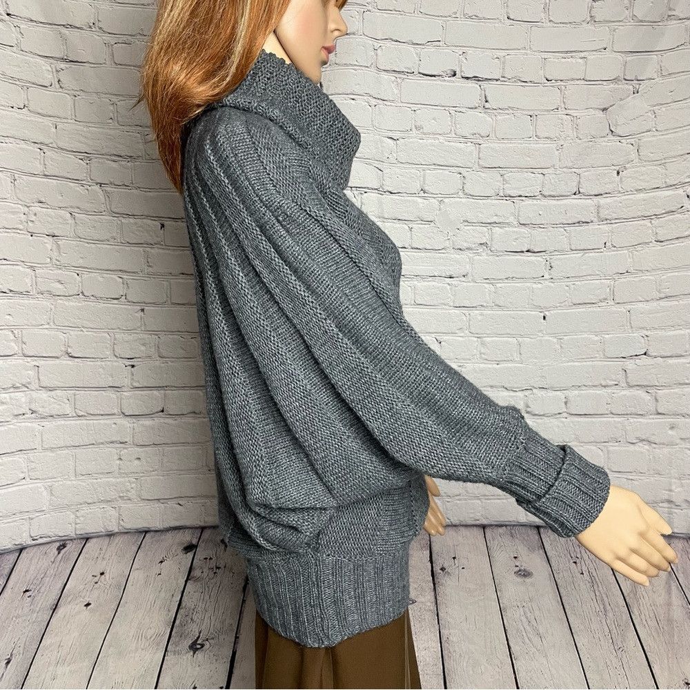 Other Northland High Neck Knit Grey Sweater Made in Italy Size S/ Size M / US 6-8 / IT 42-44 - 3 Thumbnail