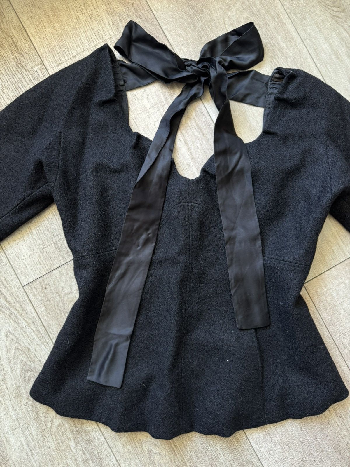Woolen corset blouse