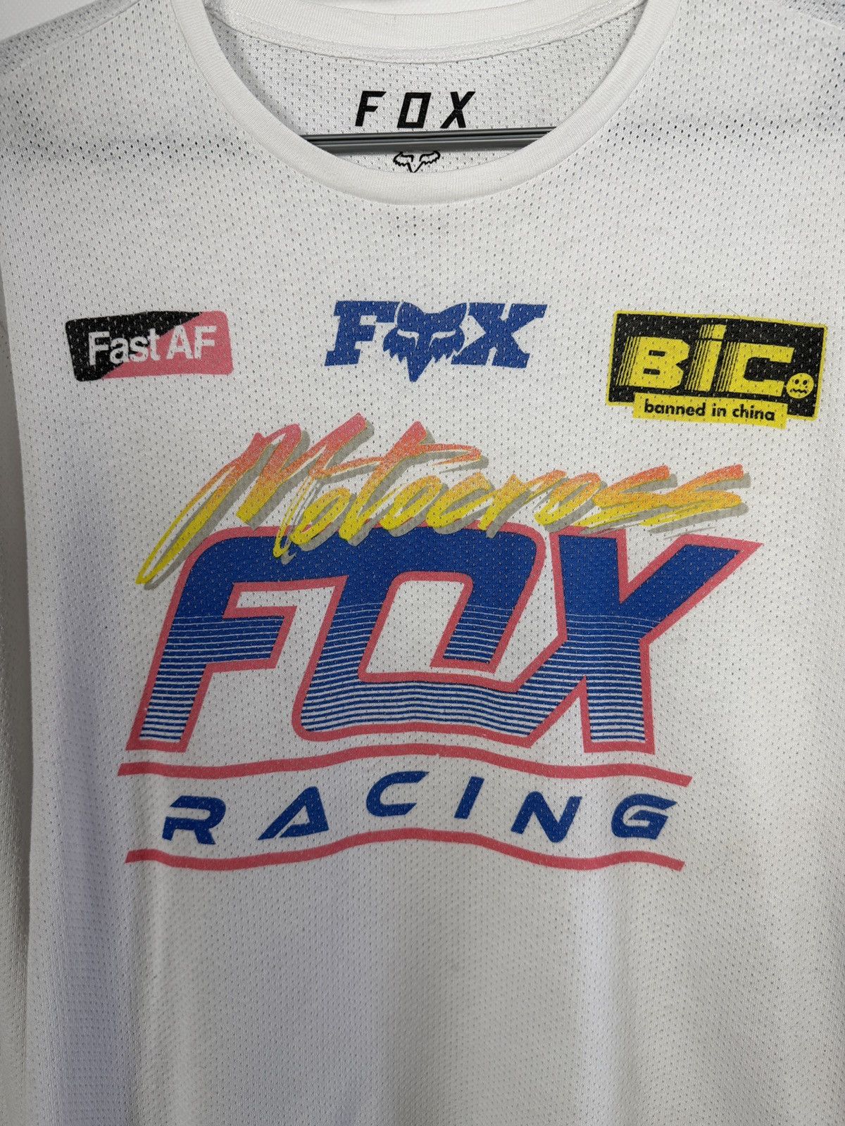 Fox Racing FOX Racing Long Sleeve Racing T-Shirt Vintage Jersey Size L Size US L / EU 52-54 / 3 - 6 Thumbnail