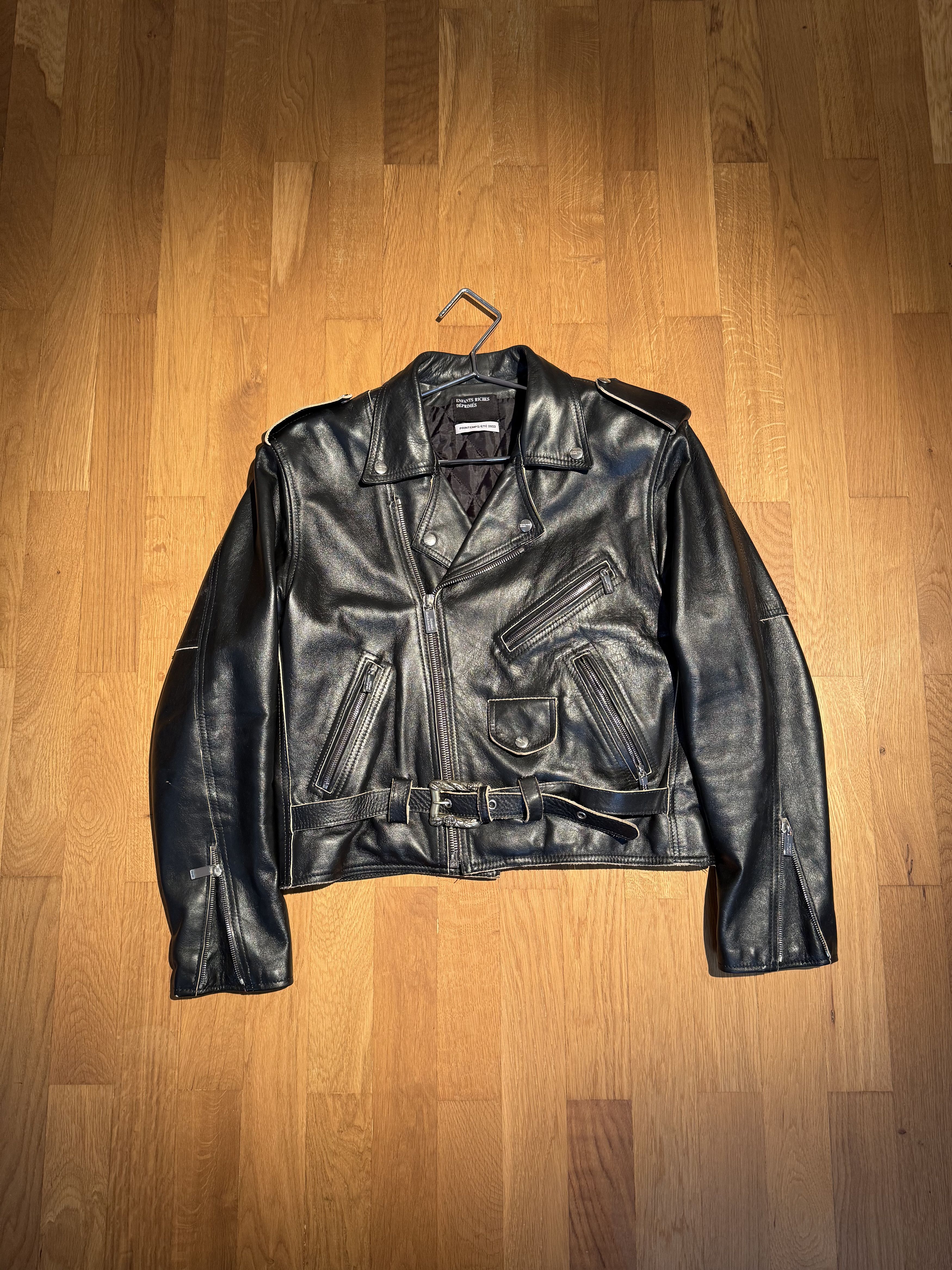 Enfants Riches Deprimes Enfants Riches Deprimes Raw Edge Moto Jacket „Rose Buckle“ Size US M / EU 48-50 / 2 - 1 Thumbnail