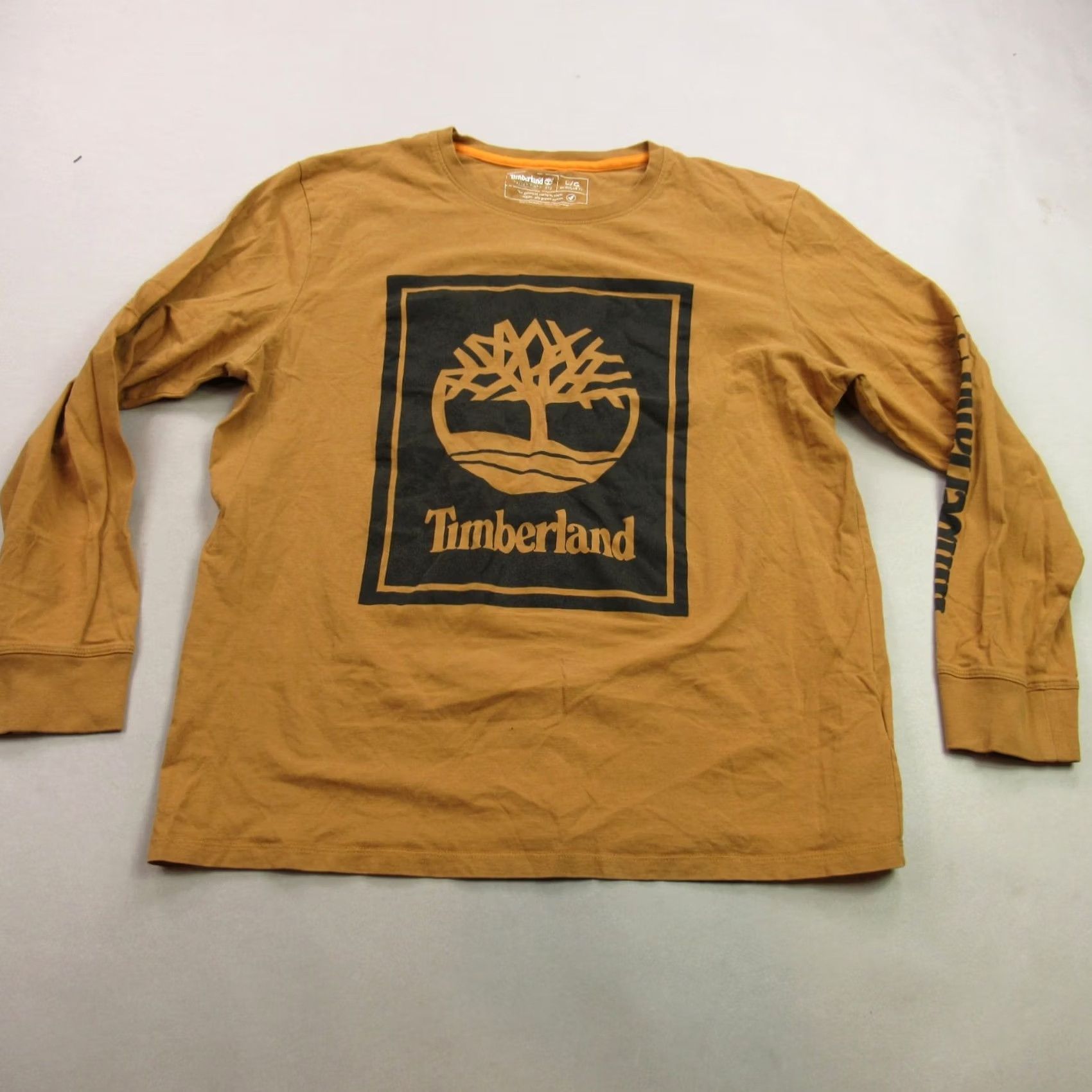 Timberland Timberland Shirt Mens Large Long Sleeve Crew Neck Brown Casual Lightweight Size US L / EU 52-54 / 3 - 2 Thumbnail