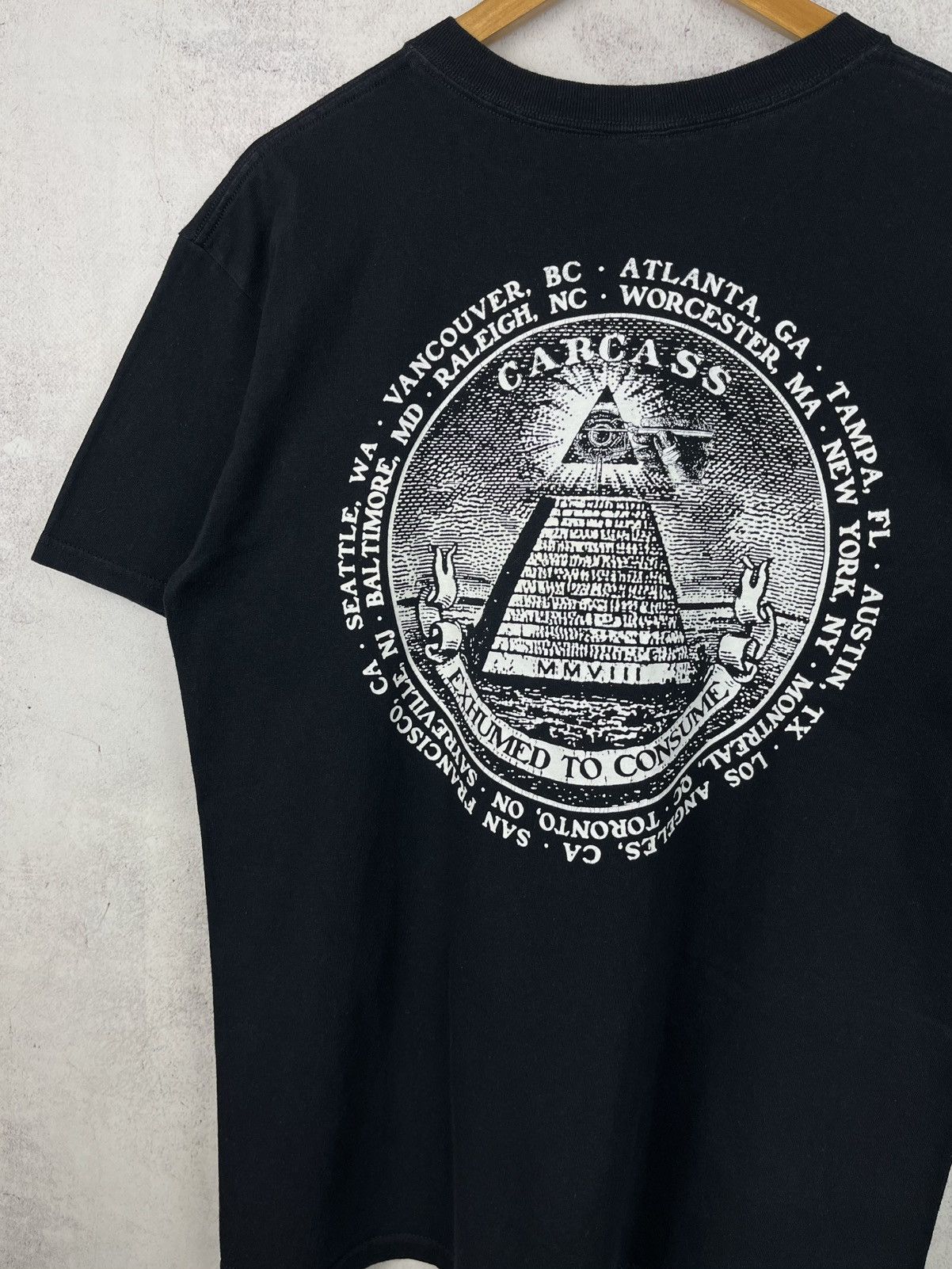Band Tees Vintage Carcass In Grind We Trust Promo Metal T-Shirt Size US L / EU 52-54 / 3 - 6 Thumbnail