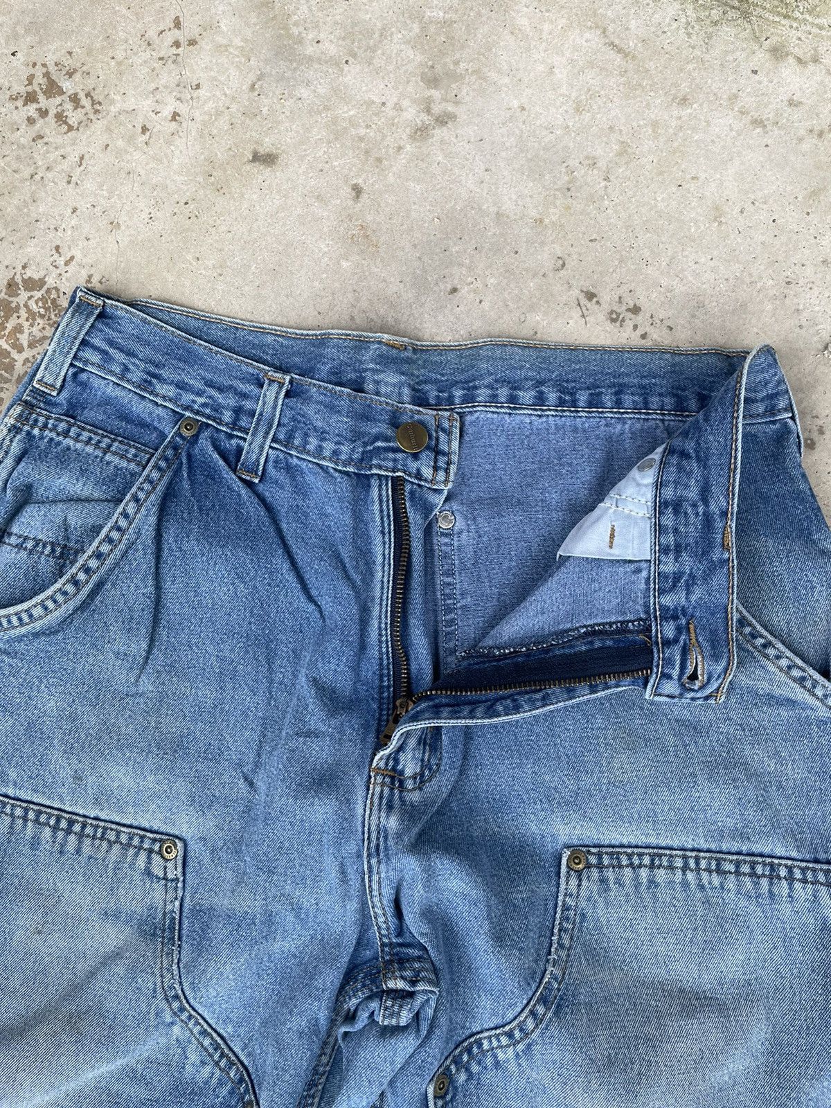 Carhartt Vintage 80s Carhartt Double Knee Jeans Denim size 32x44 Size US 32 / EU 48 - 8 Thumbnail