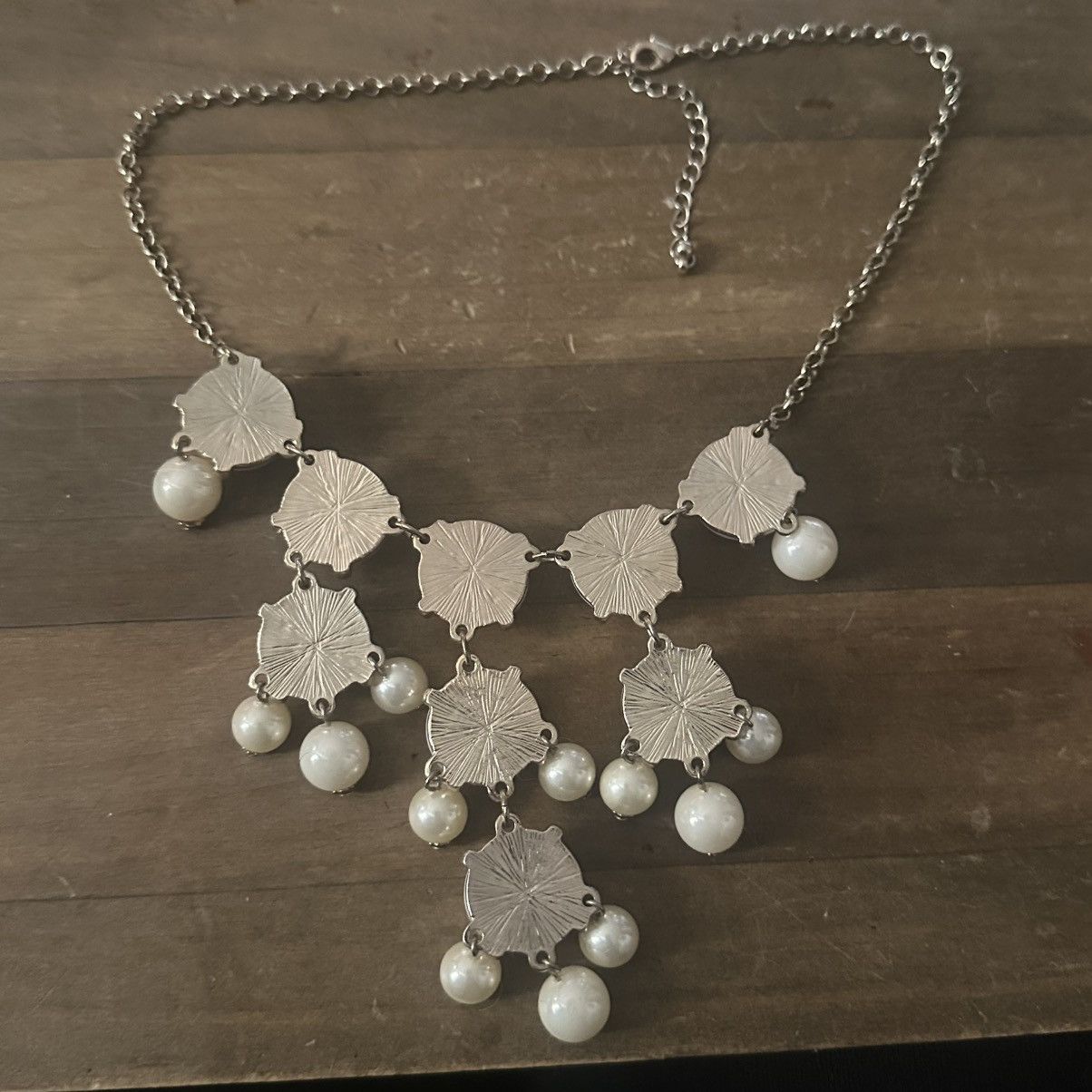 Other Cascading bubble pearl statement necklace Size ONE SIZE - 5 Thumbnail