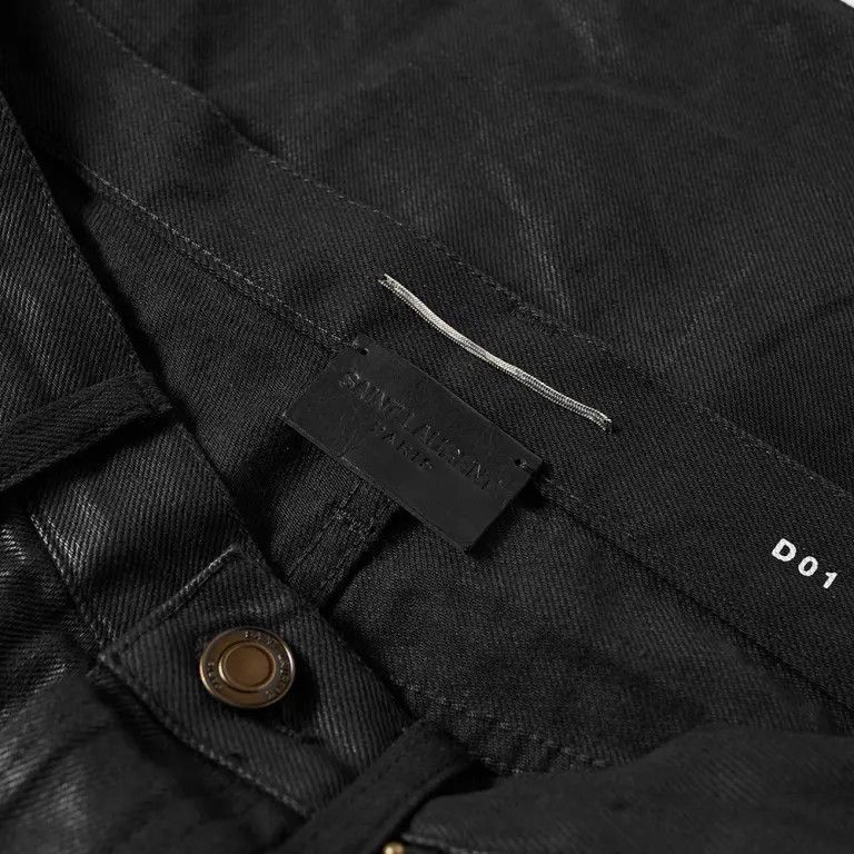 Saint Laurent Paris o1bcso1str0924 Slim-Fit Jeans in Black Size US 32 / EU 48 - 4 Thumbnail