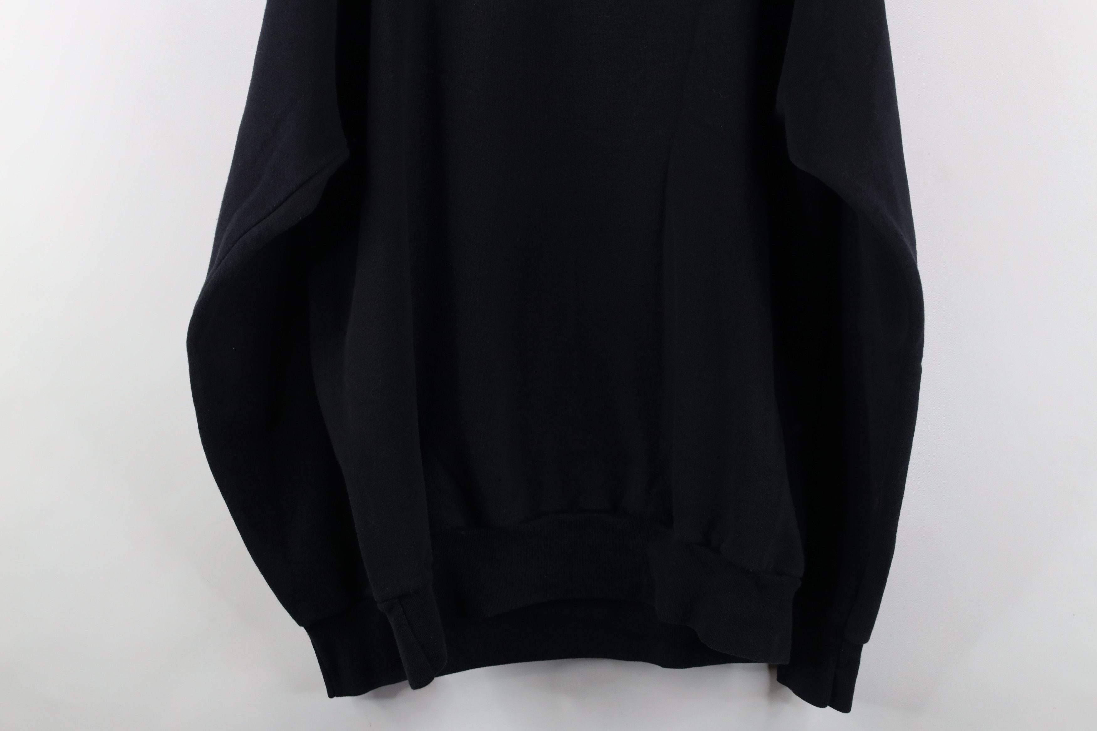 Vintage Vintage 90s Streetwear Heavyweight Sweatshirt Black USA Size US XL / EU 56 / 4 - 12 Thumbnail