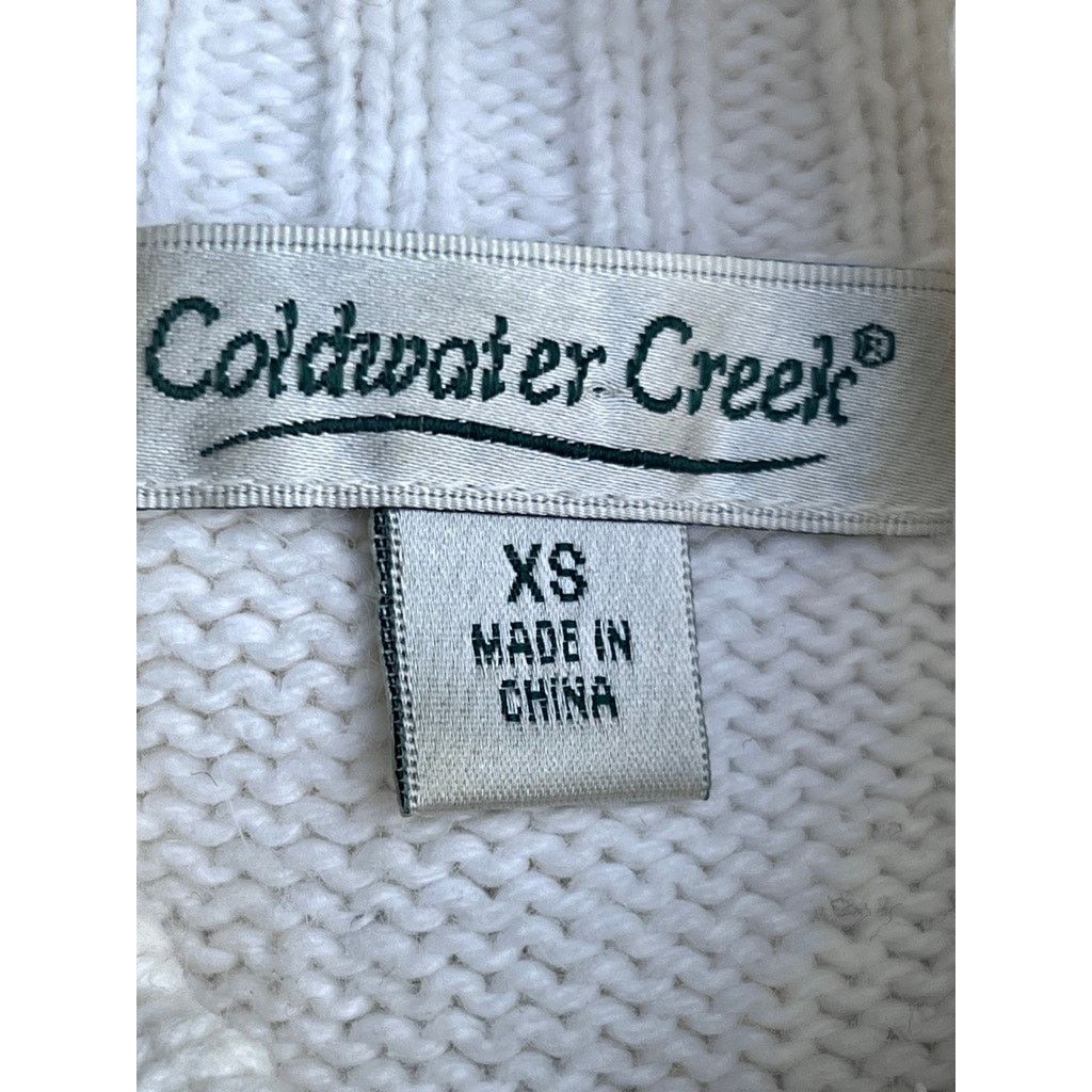 Coldwater Creek Womens XS Winter White Christmas Tree Sweater Holiday Party Size XS / US 0-2 / IT 36-38 - 7 Thumbnail