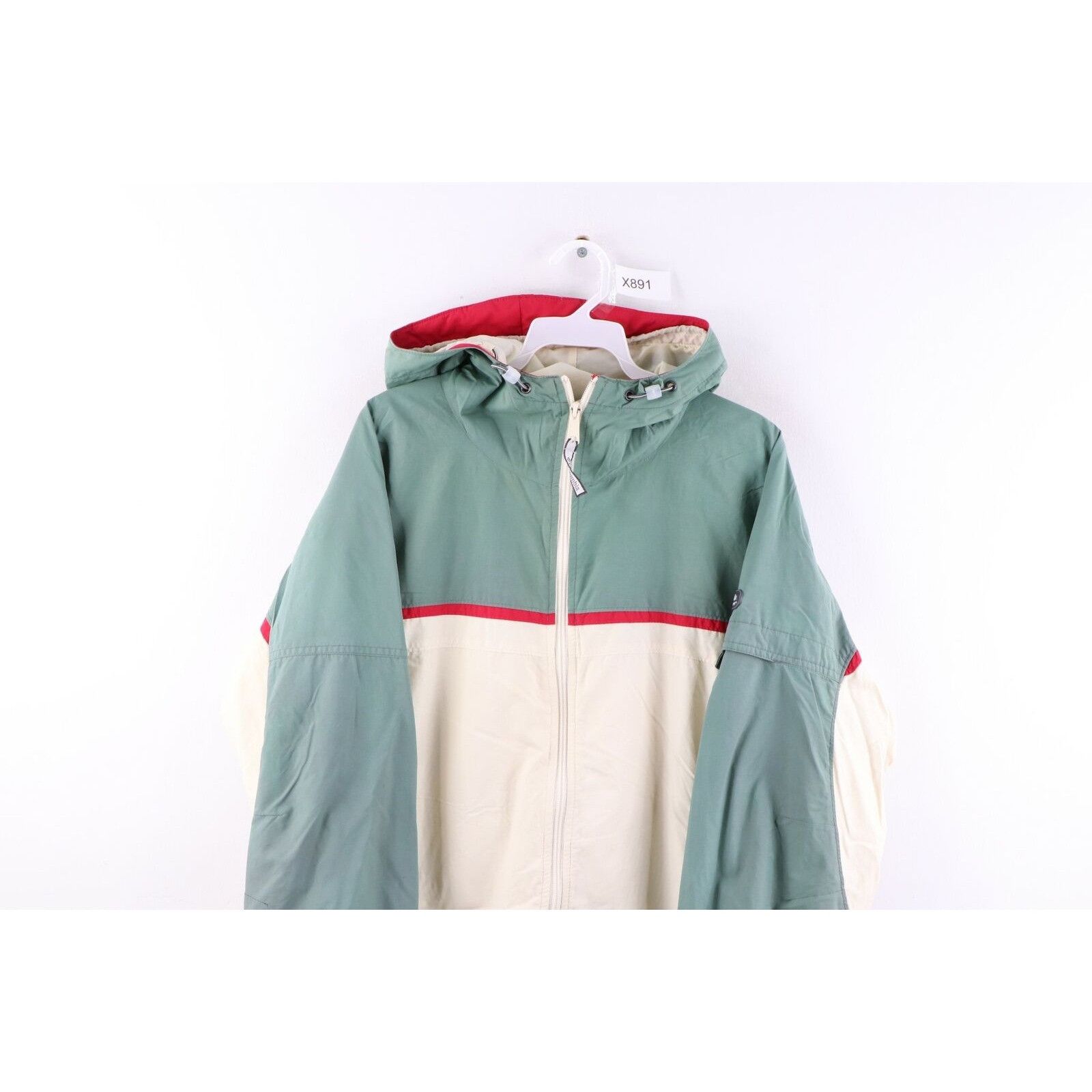 Vintage 90s Columbia Color Block Packable Rain Jacket