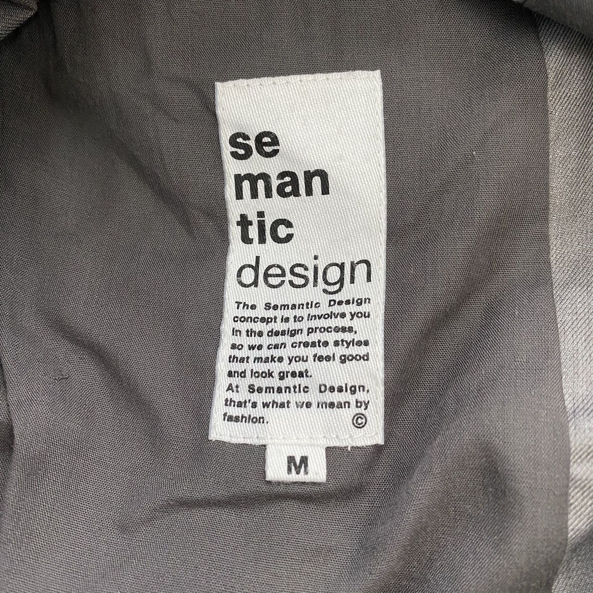 Japanese Brand × semanticdesign SEMANTIC DESIGN Punk Japanese Brand Plain Grey Blazer Coat Size US M / EU 48-50 / 2 - 4 Thumbnail