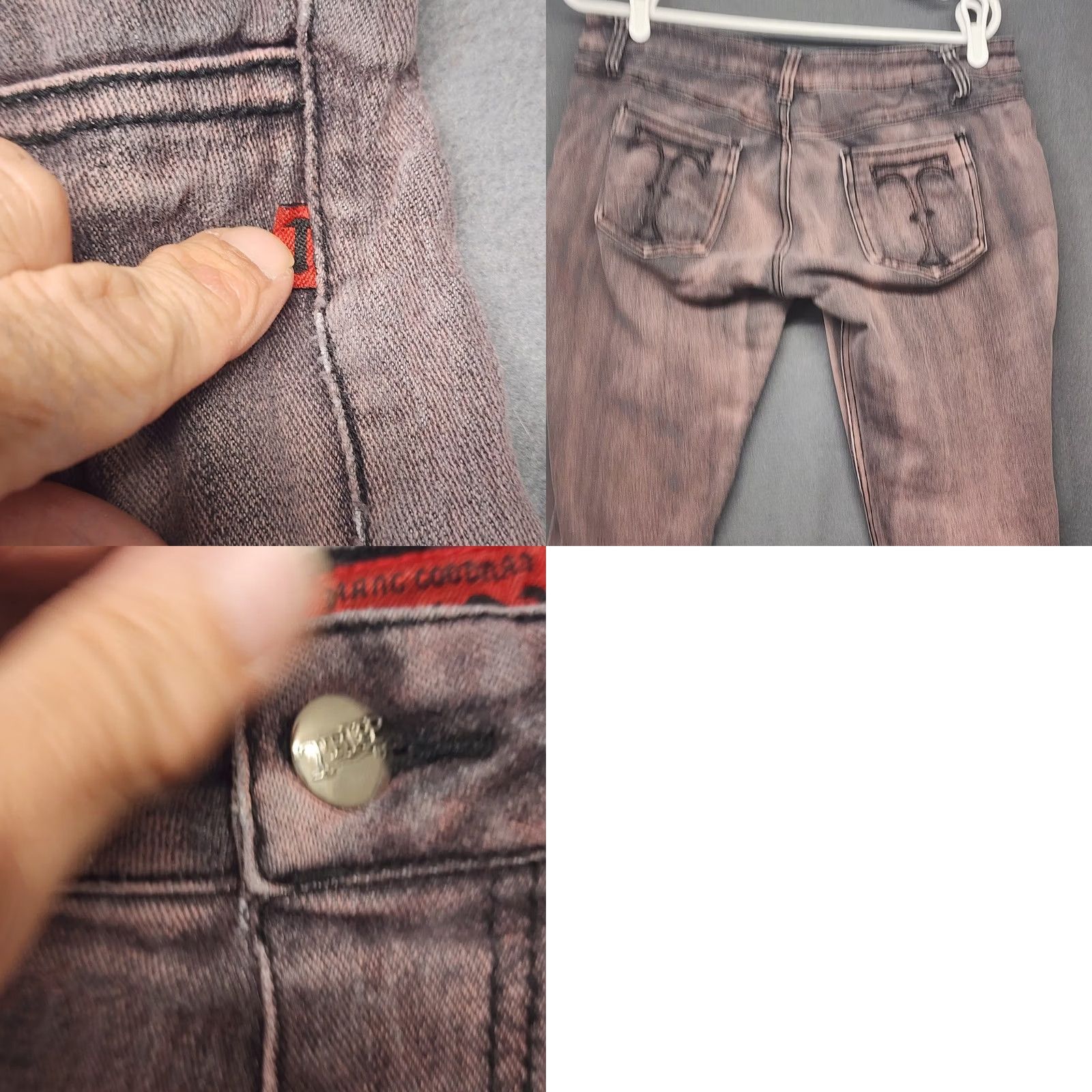 Tripp NYC VINTAGE Tripp NYC Skinny Jeans Jegging Women Juniors Size 11 Purple Distressed Goth Punk Emo Grunge Stretch Womens Jegging Size 32" / US 10 / IT 46 - 9 Thumbnail