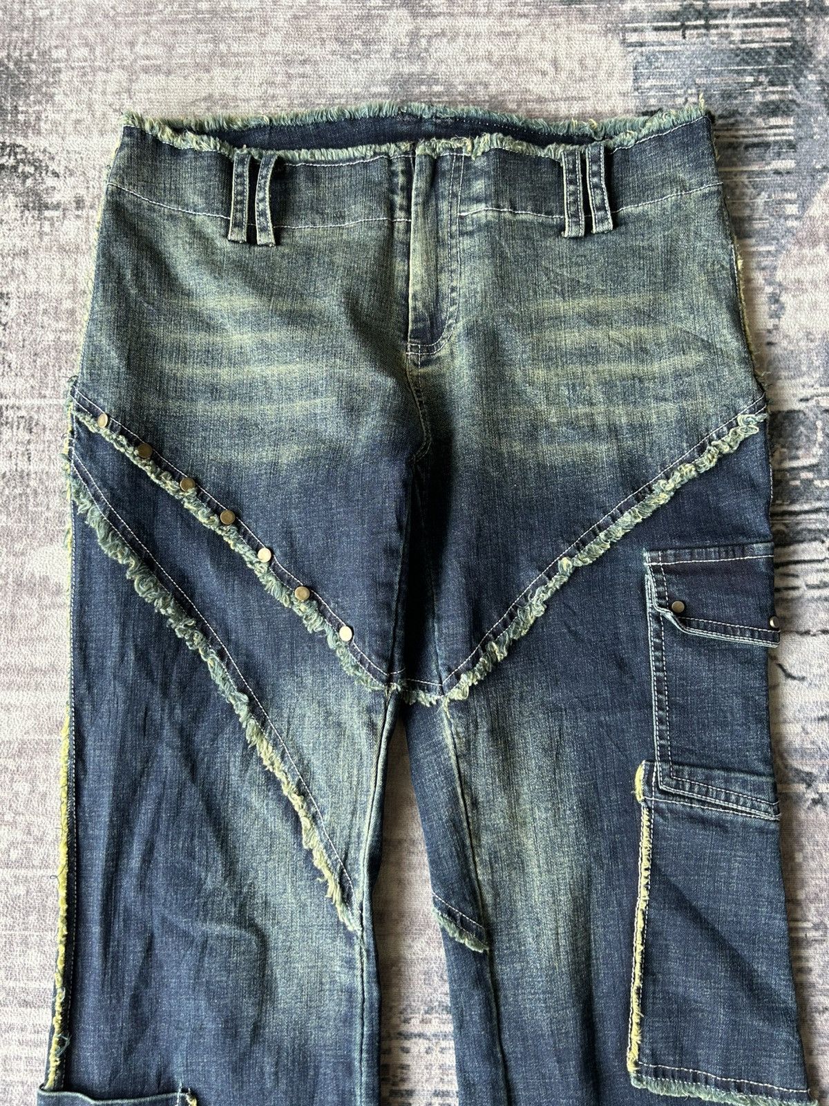 14th Addiction Y2K Flared Cargo Pants Size US 28 / EU 44 - 4 Thumbnail