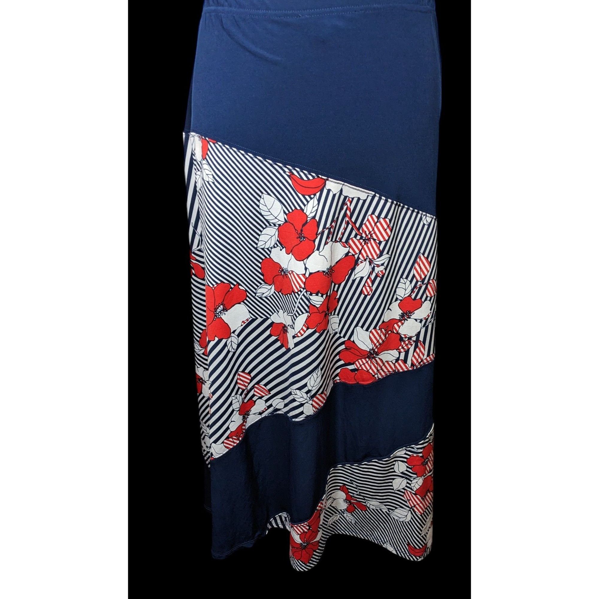 Other N Touch Floral Red White And Blue Maxi Skirt Size 28" / US 6 / IT 42 - 3 Thumbnail
