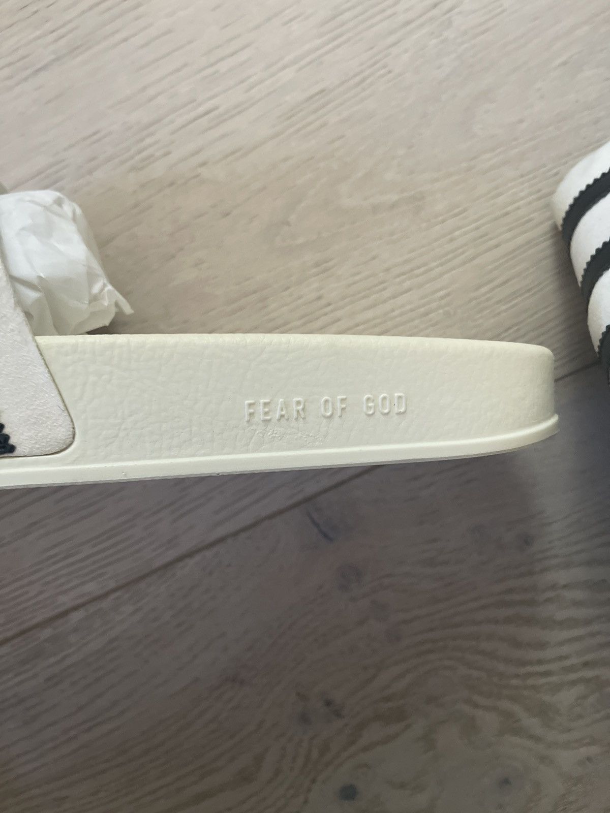 Adidas × Fear of God Size 14 Fear of God x Adidas Slides Size US 14 / EU 47 - 12 Thumbnail