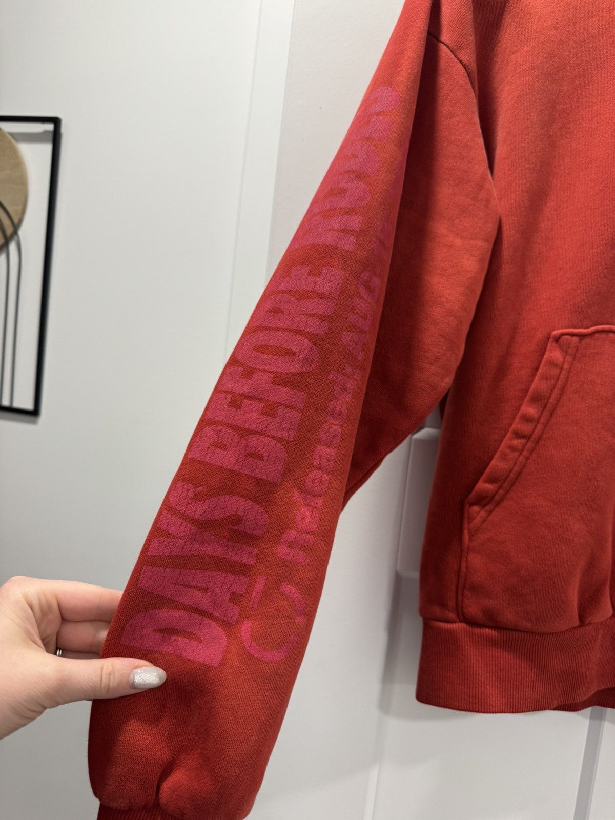 Travis Scott Travis Scott Days Before Rodeo Red Hoodie Size Small Size US S / EU 44-46 / 1 - 2 Thumbnail