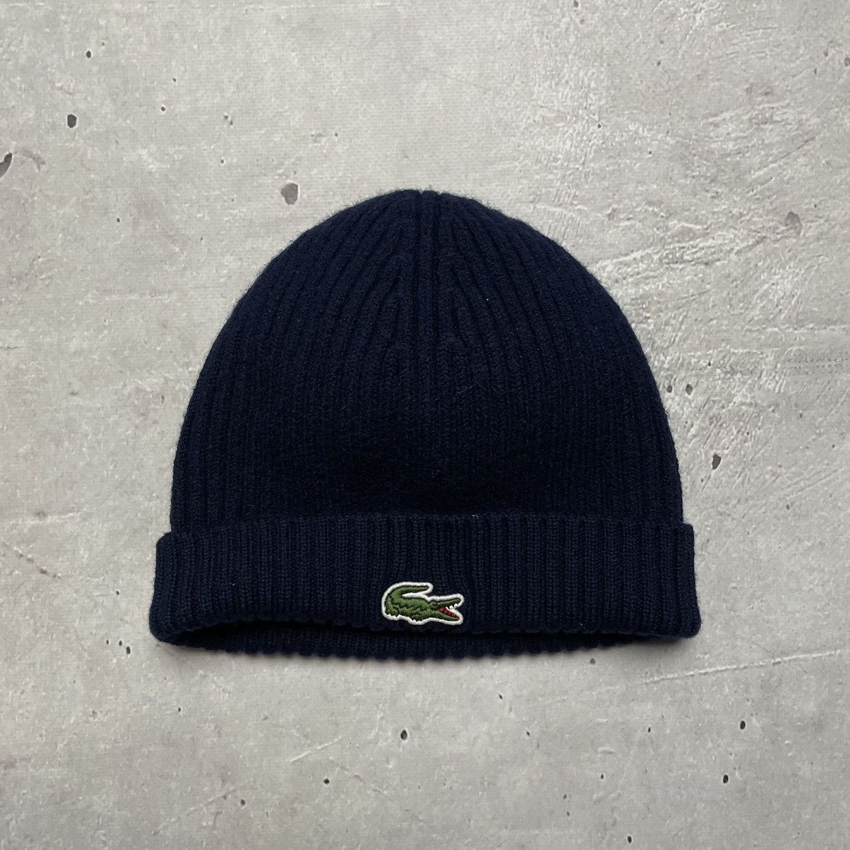 Lacoste × Vintage Vintage Lacoste Unisex Wool Beanie hat cap y2k Size ONE SIZE - 1 Thumbnail