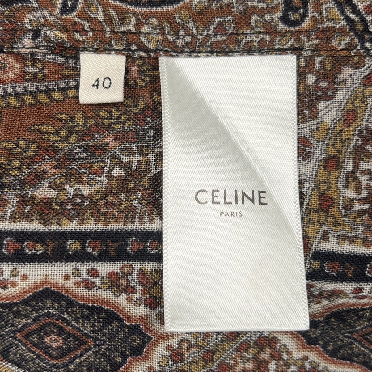 Celine |[ SS20 Celine Paisley Wool-Blend Blouse ]| Size US S / EU 44-46 / 1 - 9 Thumbnail