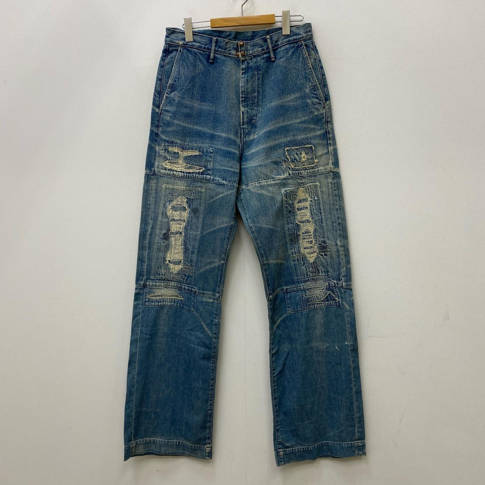 Kapital Distressed Sashiko Denim Size US 30 / EU 46 - 1 Thumbnail