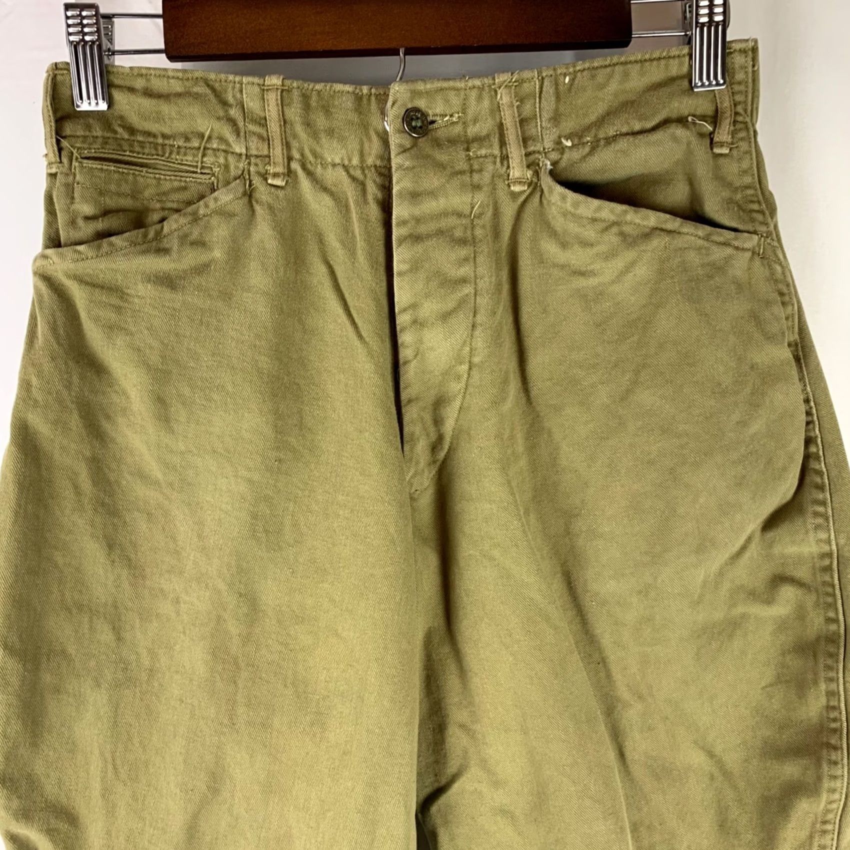 Vintage VTG Boy Scouts of America Breeches Mens 27x22 Olive Green Lace Up Jodhpur Pants Size US 27 - 6 Thumbnail